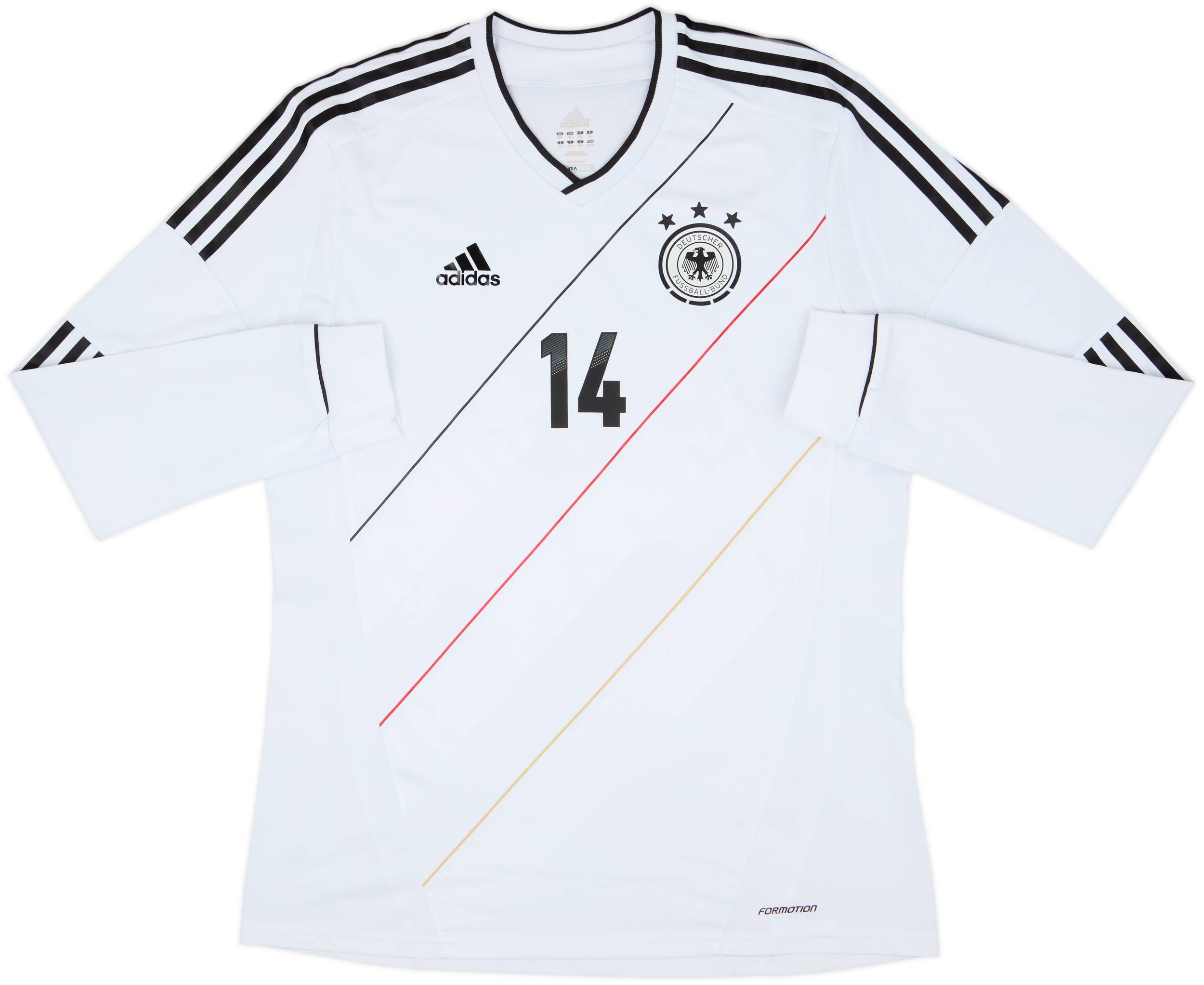 大宮アルディージャ　2012年　アウエー　ユニフォーム 白　XLL 2012-13 Germany Formotion Player Issue Home L/S Shirt #14 - 6/10