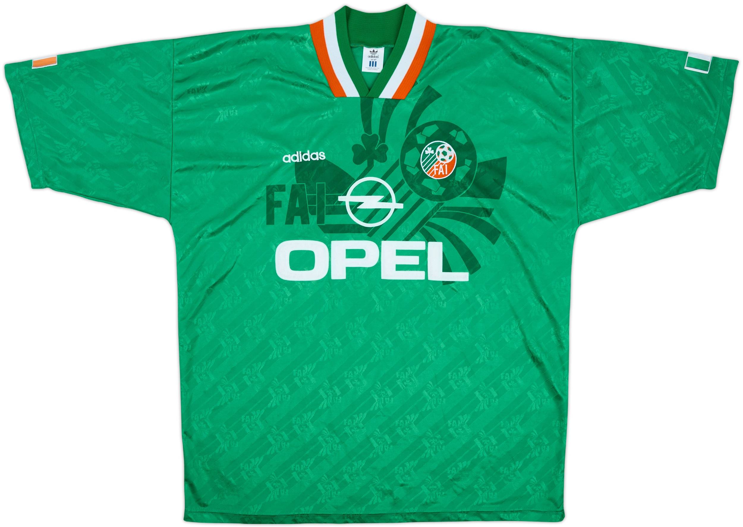 ウェア 95s IRELAND NATIONAL TEAM GAME SHIRTS 1994 Ireland Home Shirt - 8/10 - (L/XL)
