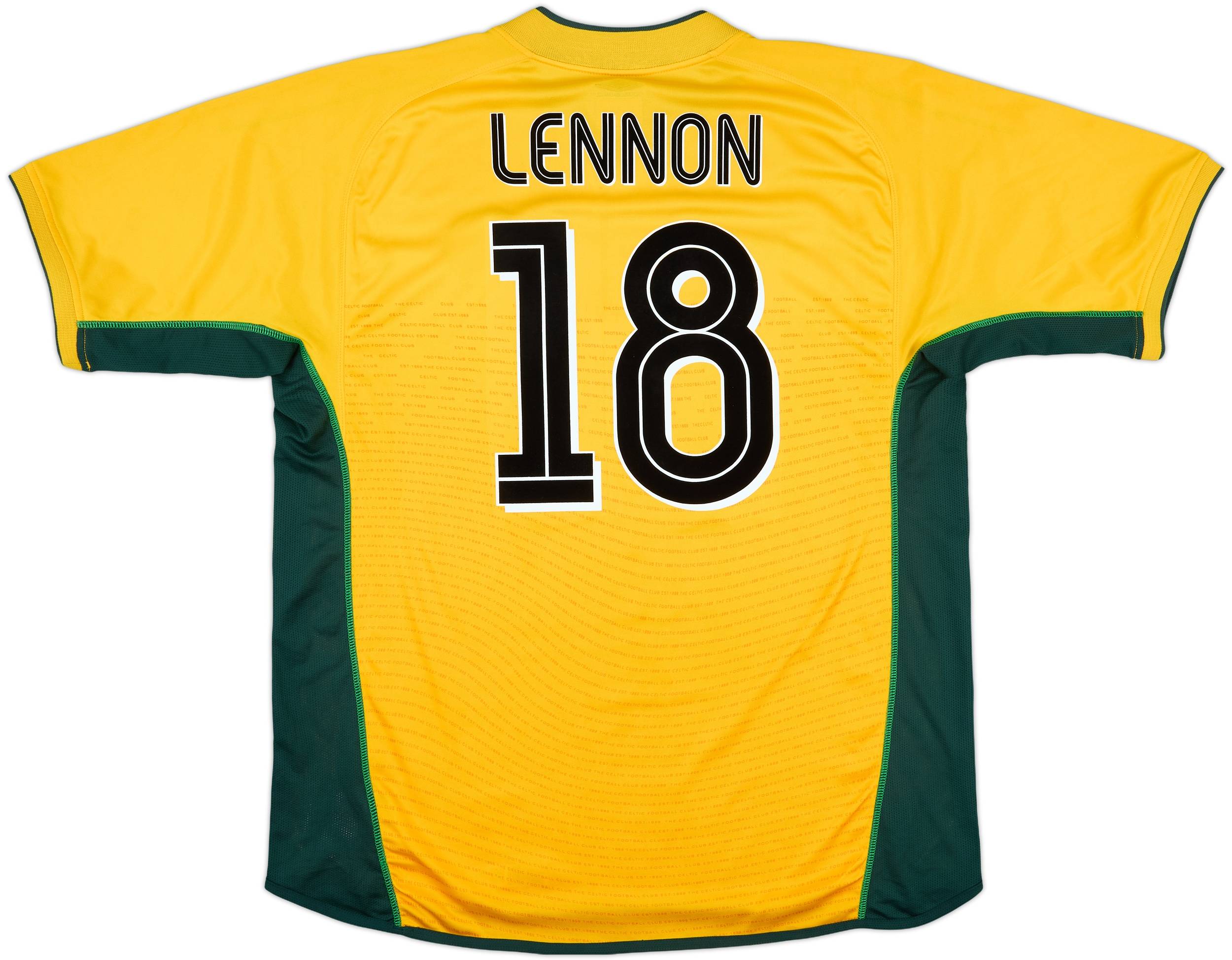 2002-03 Celtic Away Shirt Lennon #18 - 9/10 - (XL)