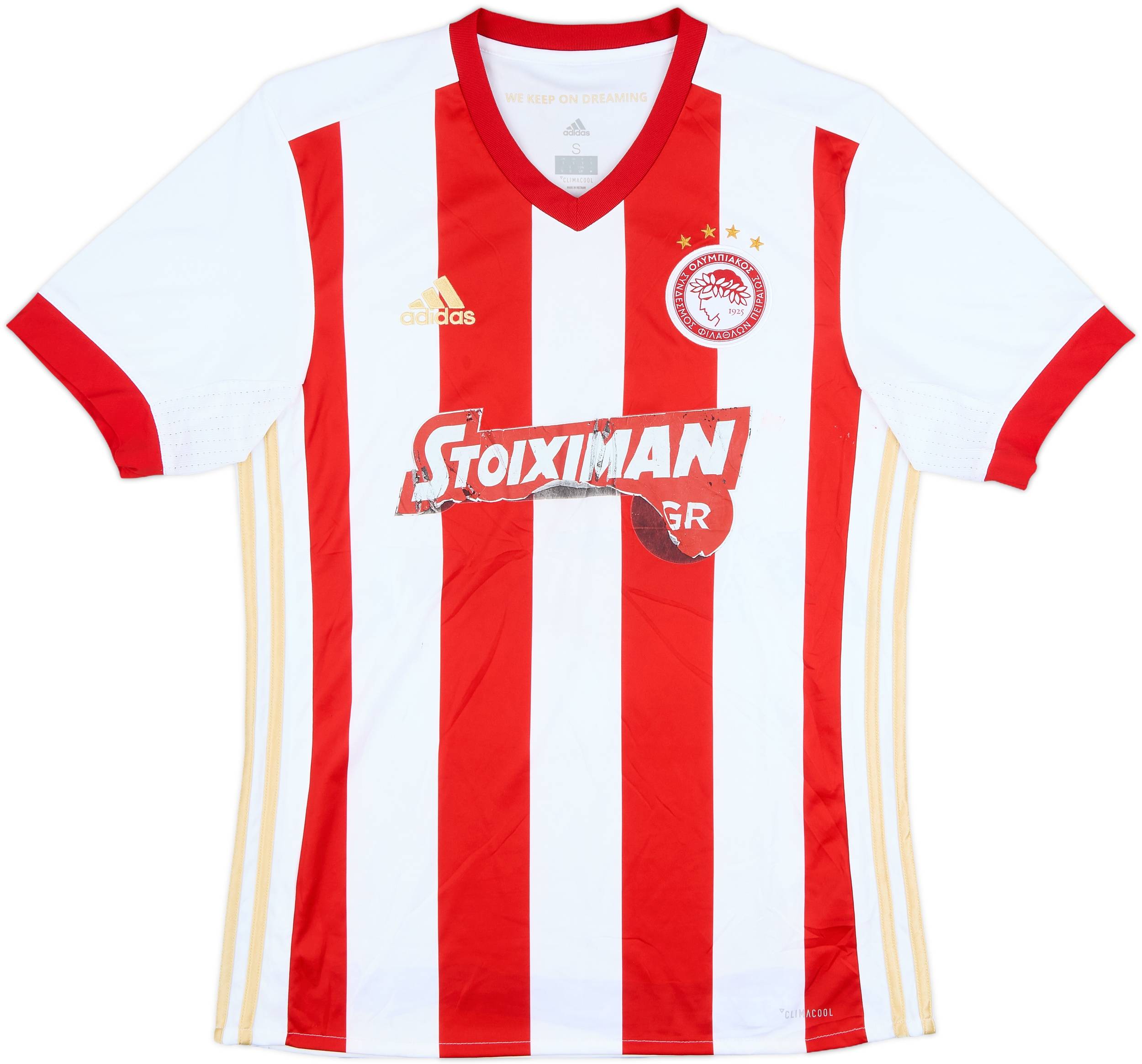 2017-18 Olympiakos Home Shirt - 4/10 - (S)