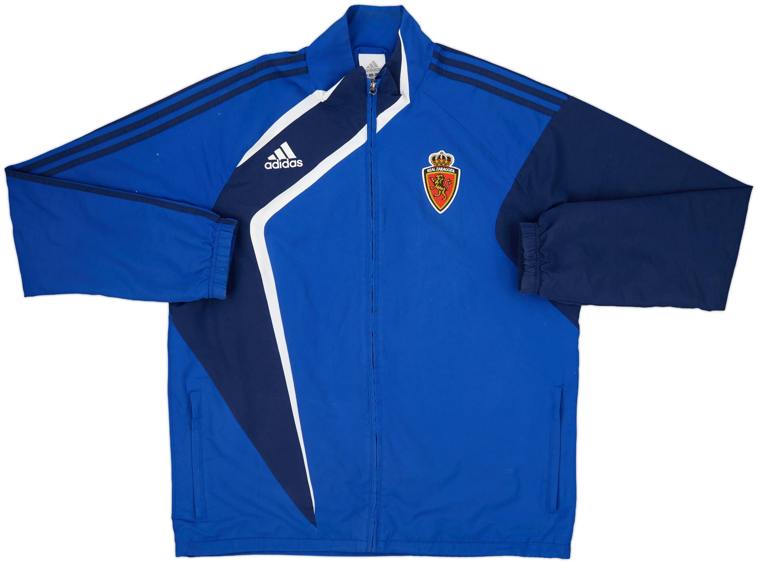 2008-09 Real Zaragoza adidas Track Jacket - 6/10 - (L/XL)
