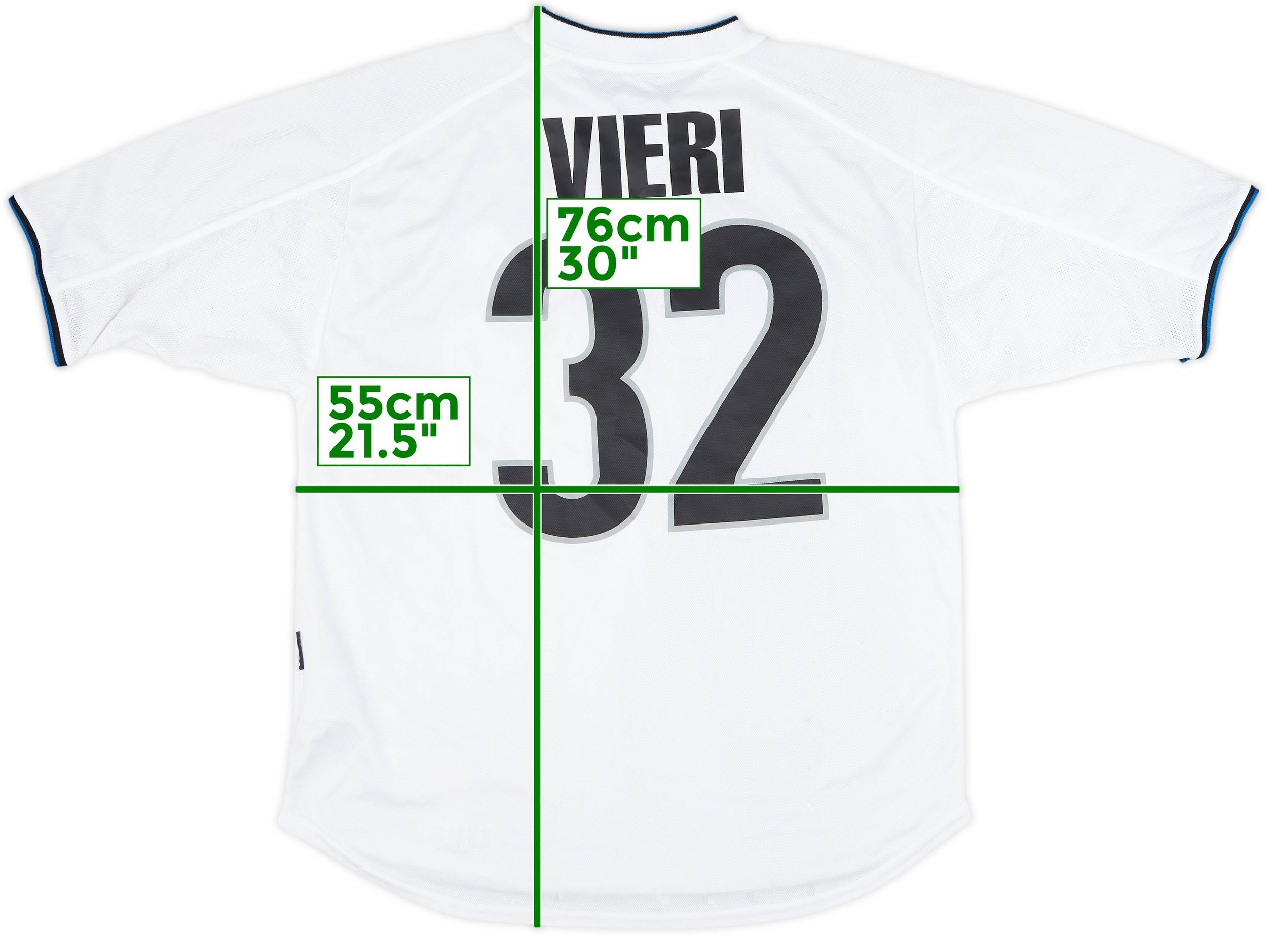 1999-00 Inter Milan Away Shirt Vieri #32 (M)