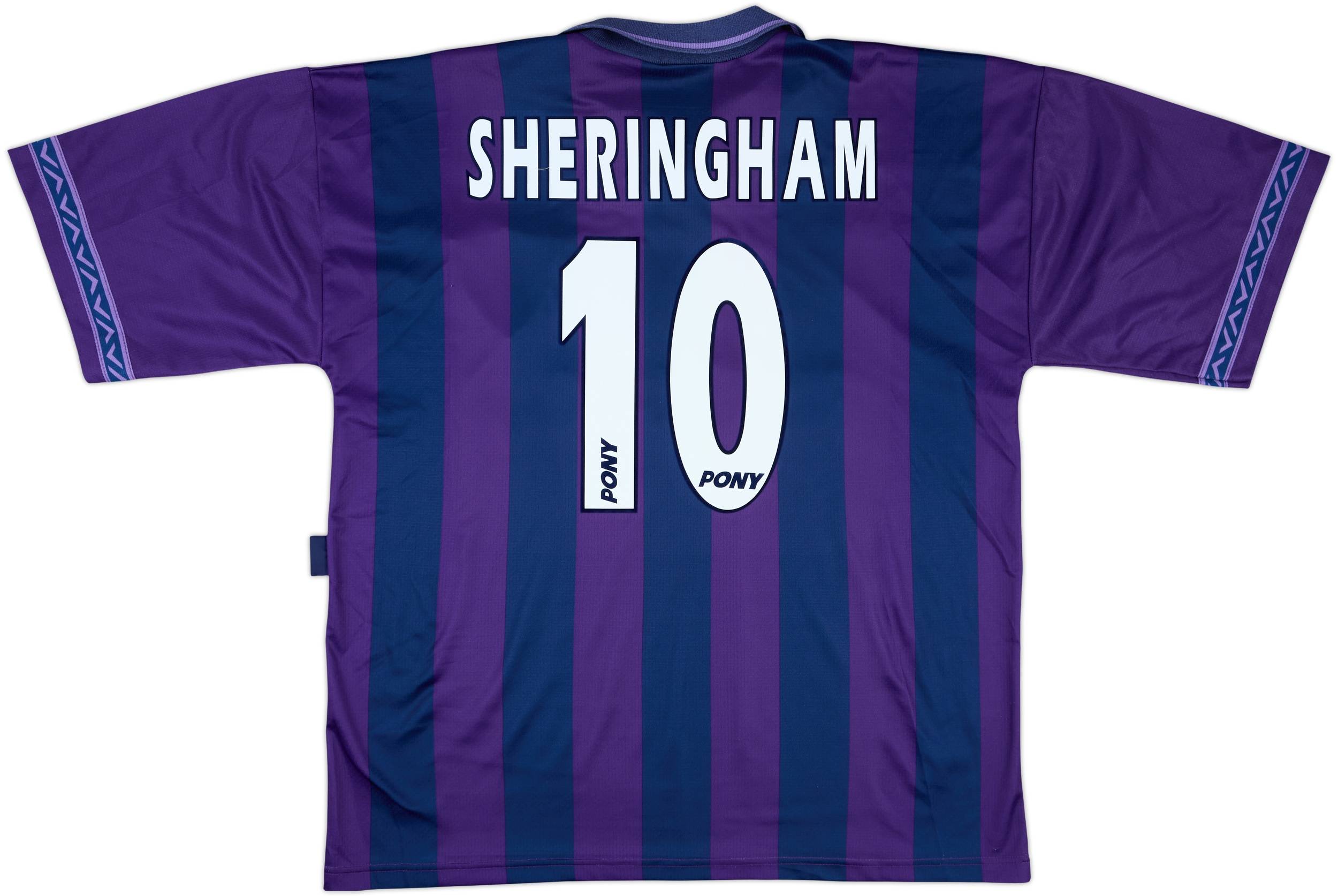 1995-97 Tottenham Away Shirt Sheringham #10 - 8/10 - (XL)