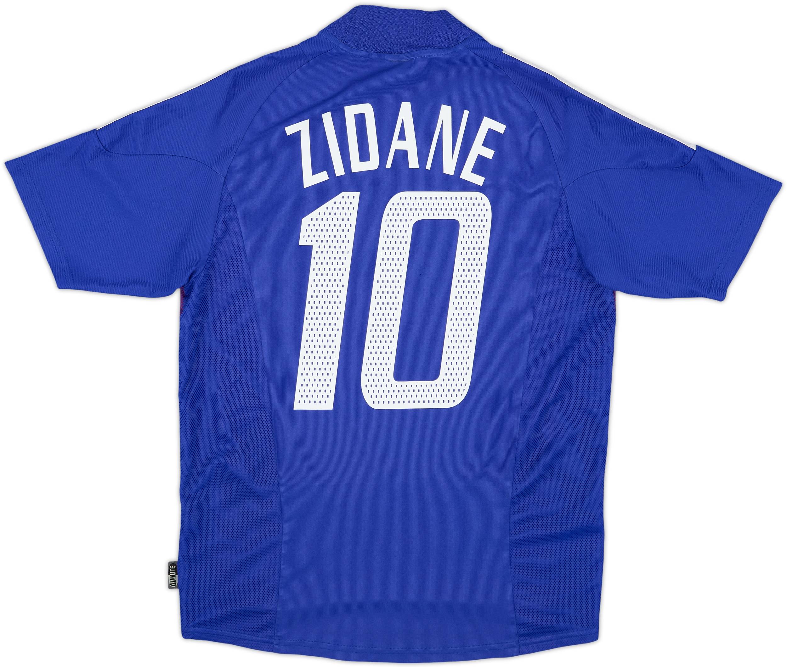 2002-04 France Home Shirt Zidane #10 - 8/10 - (M)