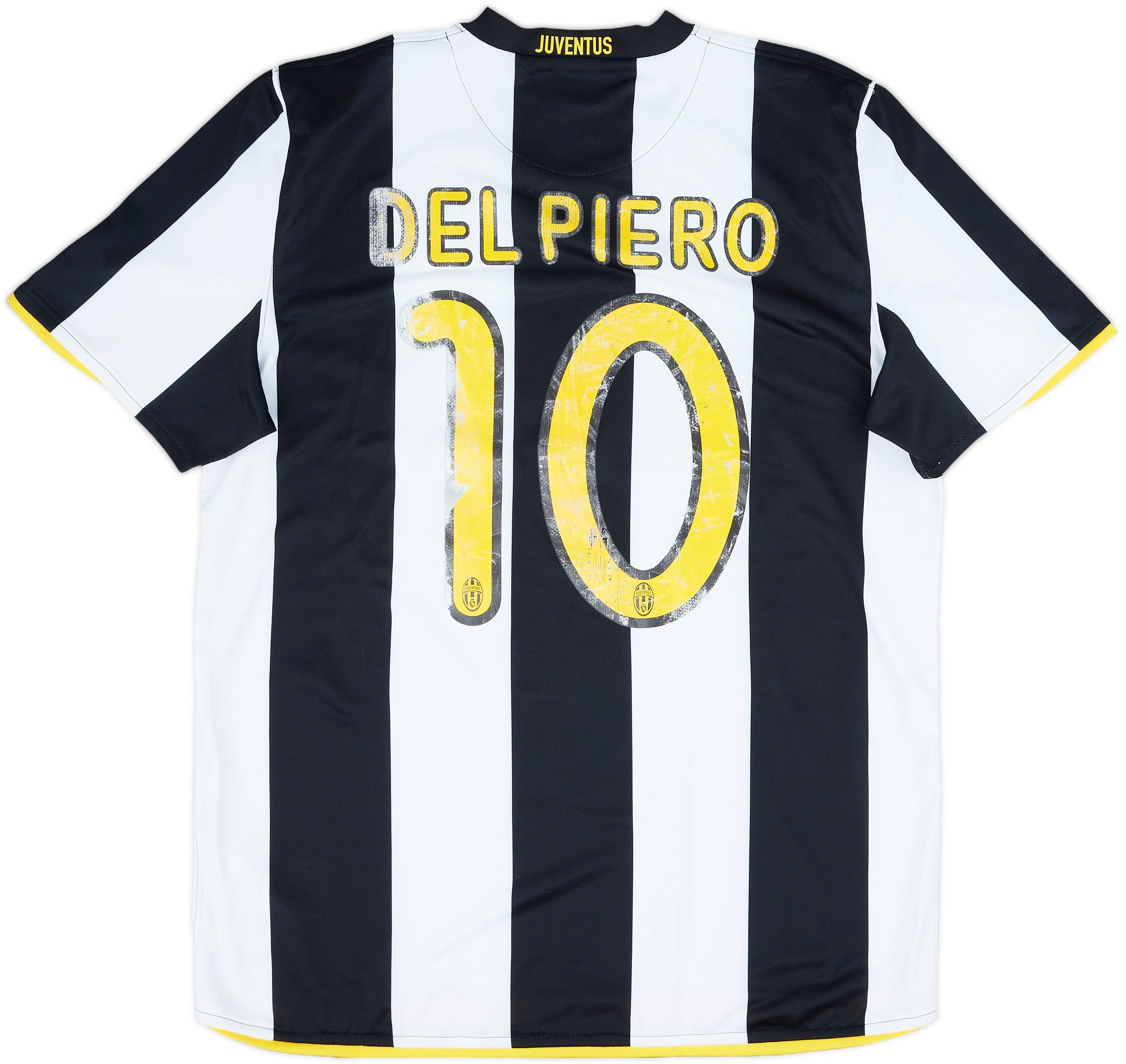 2008-09 Juventus Home Shirt Del Piero #10 - 4/10 - (L)