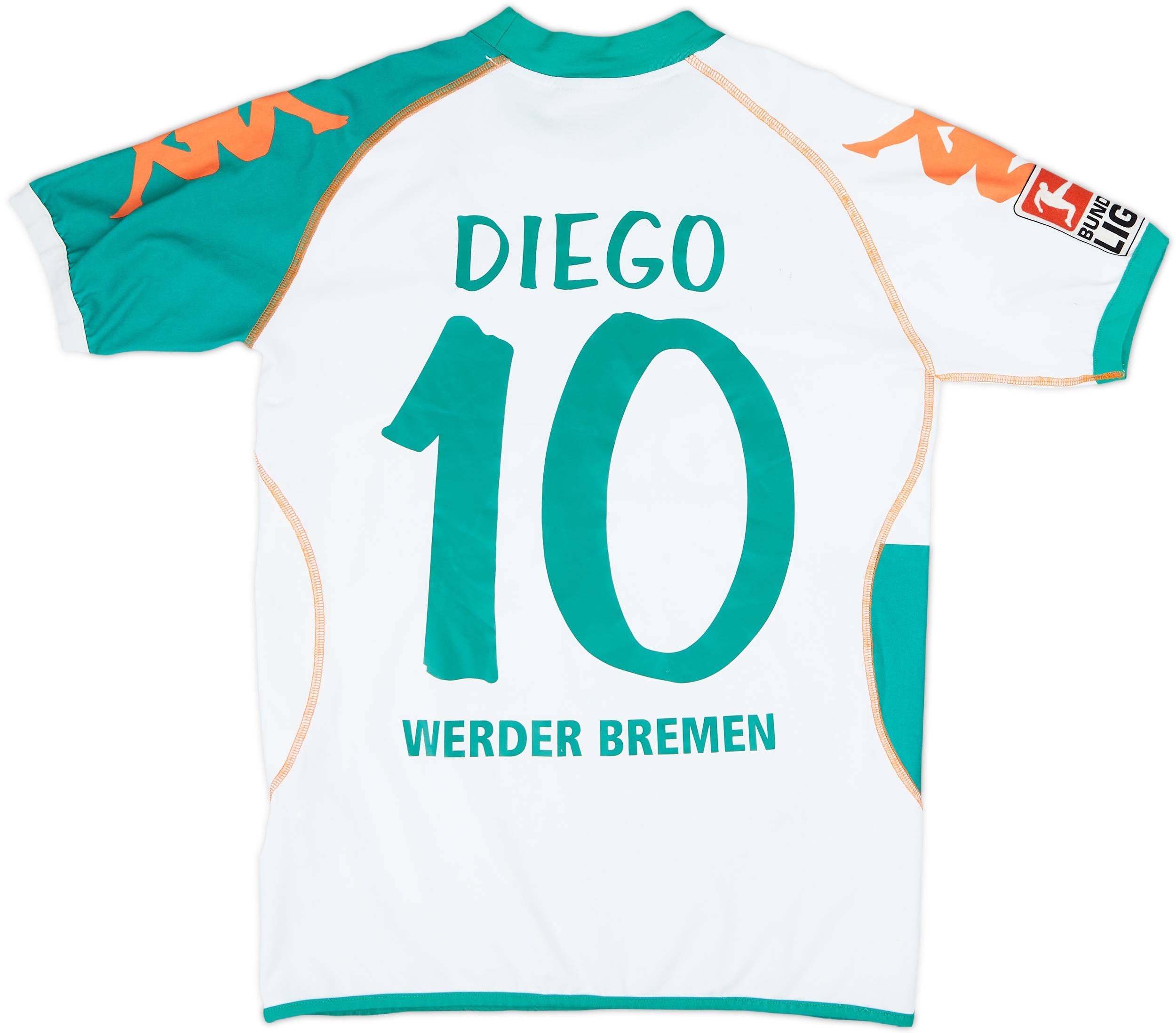 2006-07 Werder Bremen Home Shirt Diego #10 - 7/10 - (S)