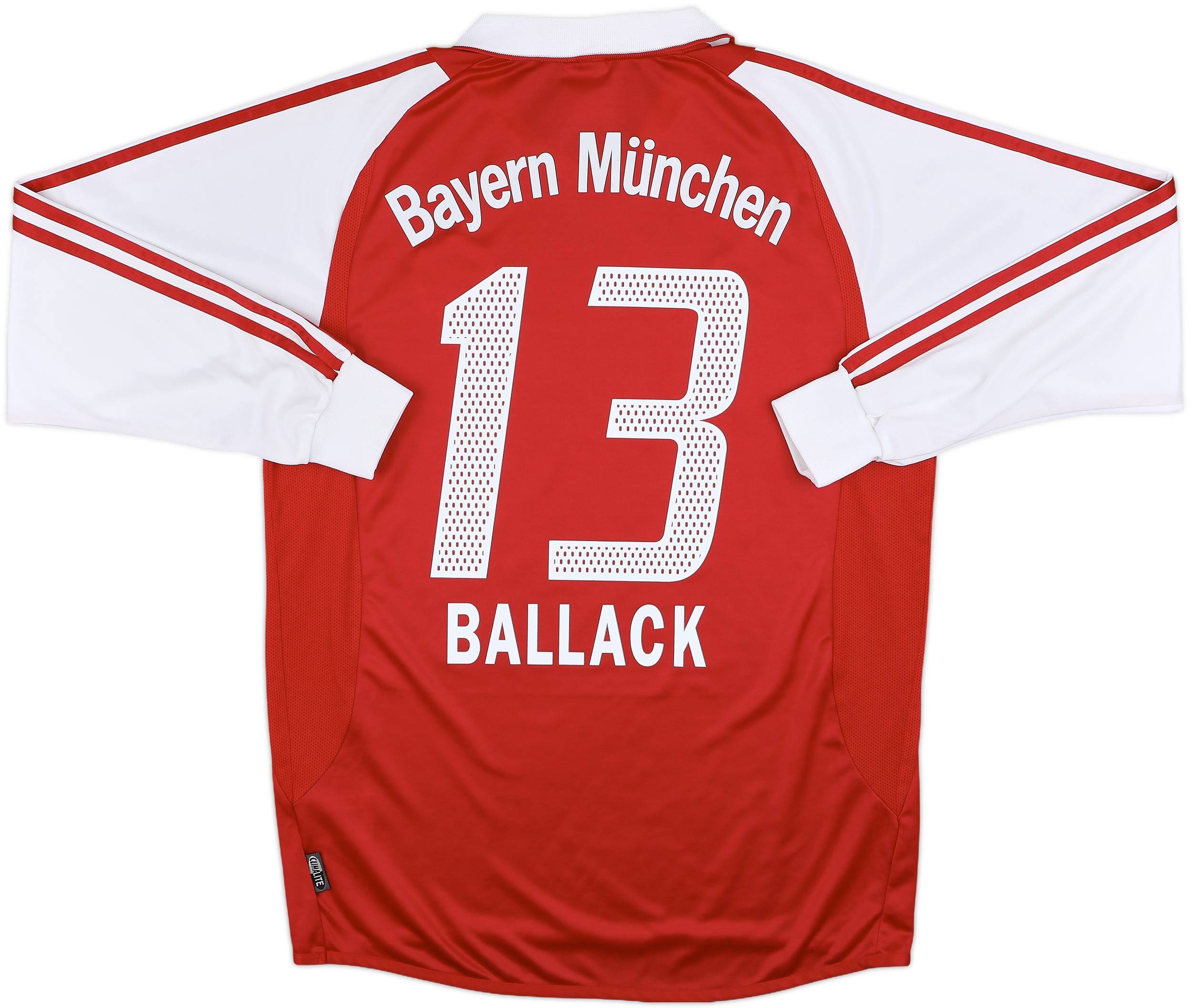 2003-04 Bayern Munich Home L/S Shirt Ballack #13 - 7/10 - (M)
