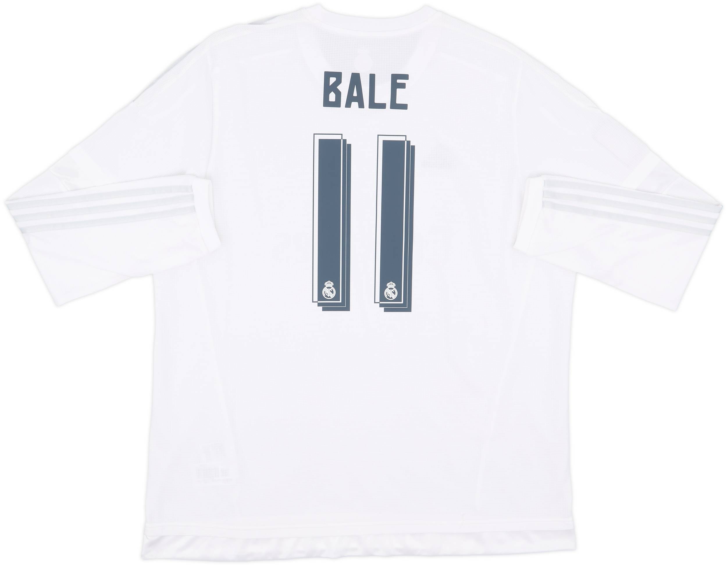 2015-16 Real Madrid Home L/S Shirt Bale #11 - 8/10 - (XXL)