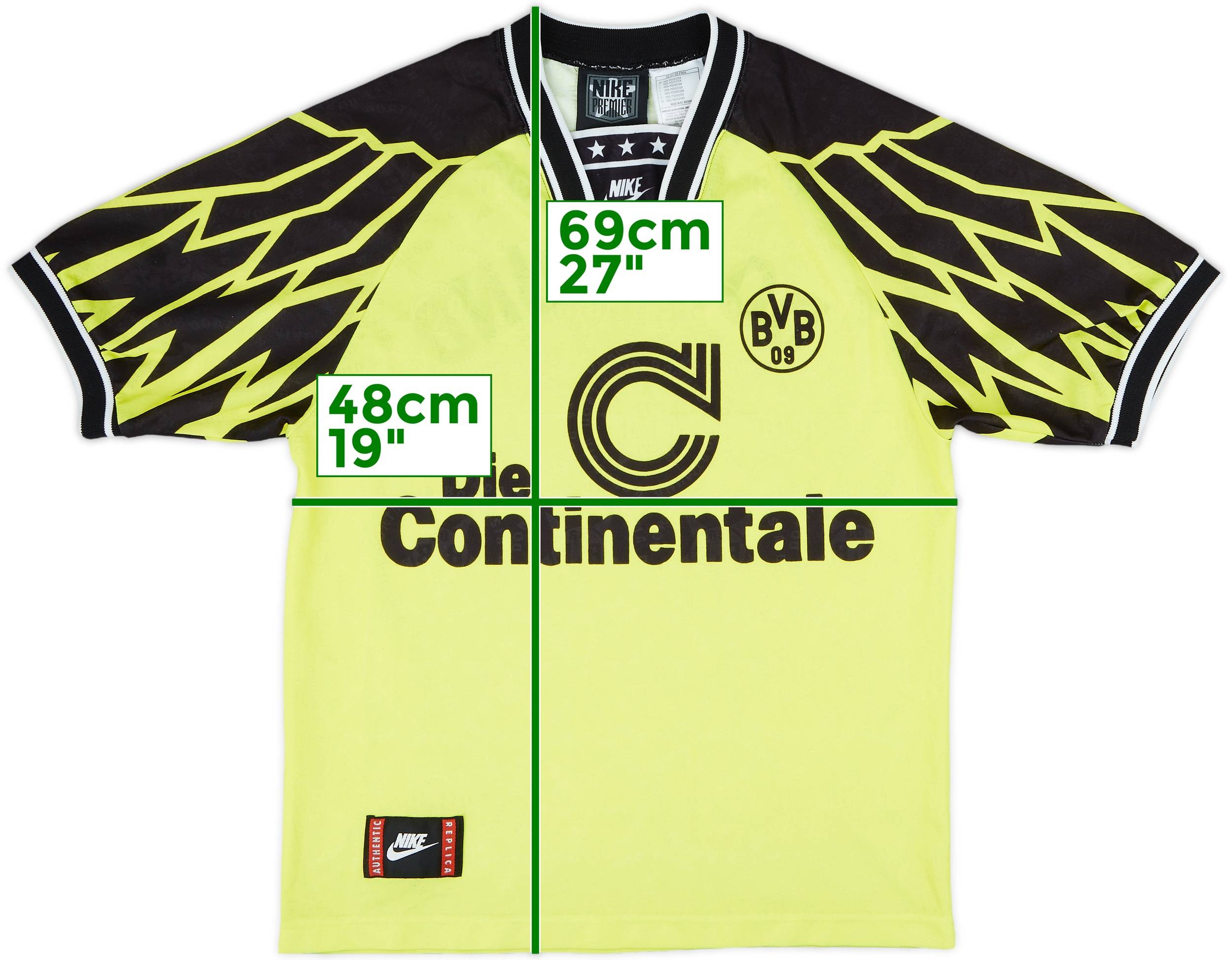 1994-95 Borussia Dortmund Home Shirt - 8/10 - (S)