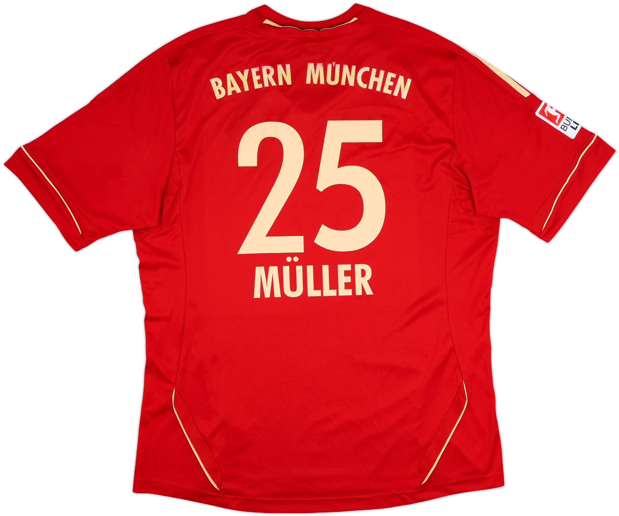2011-13 Bayern Munich Home Shirt Muller #25 - 7/10 - (XL)