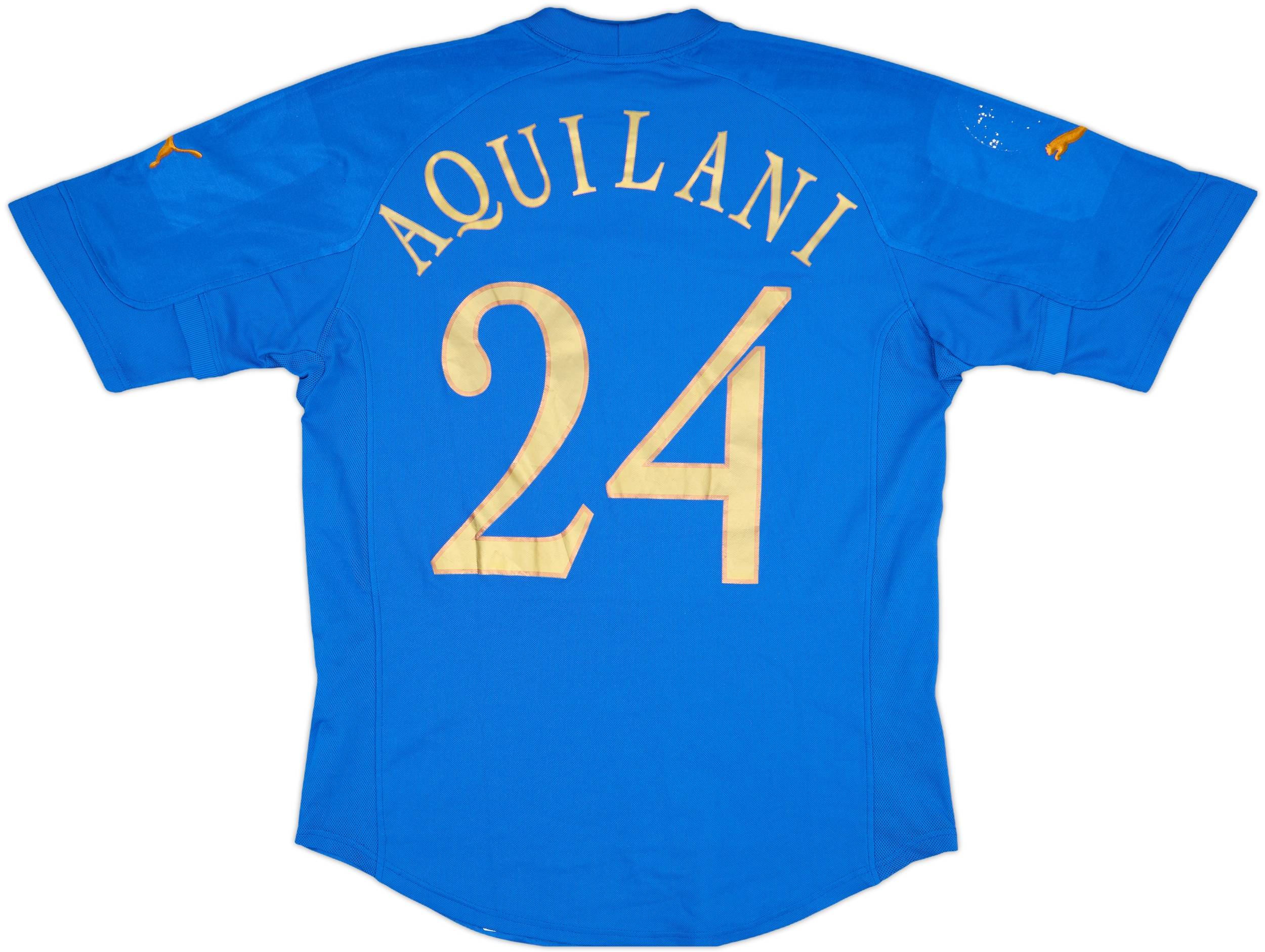 2004-06 Italy Home Shirt Aquilani #24 - 5/10 - (L)