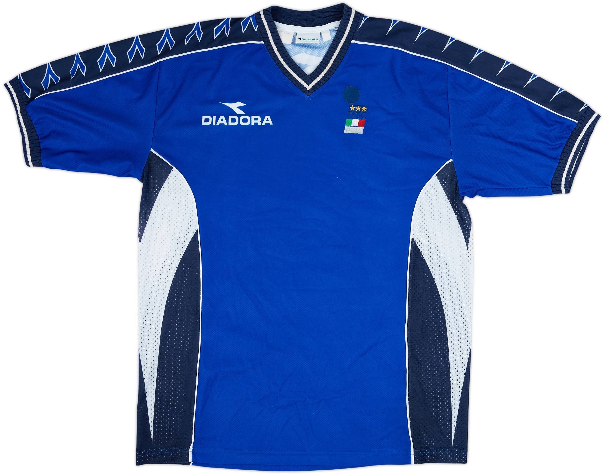 1992-94 Italy FIGC Diadora Training Shirt - 8/10 - (XL)
