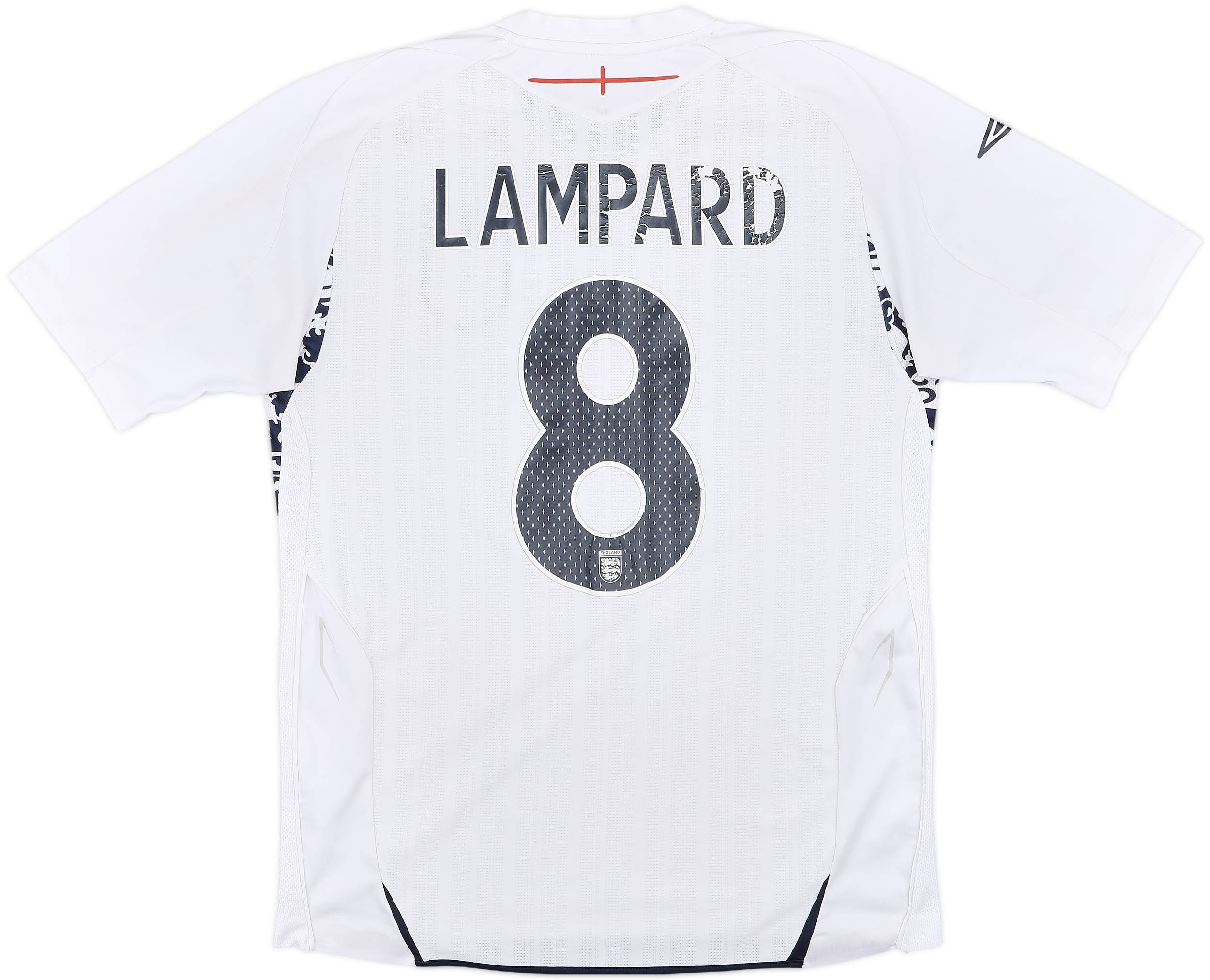 2007-09 England Home Shirt Lampard #8 - 4/10 - (L)