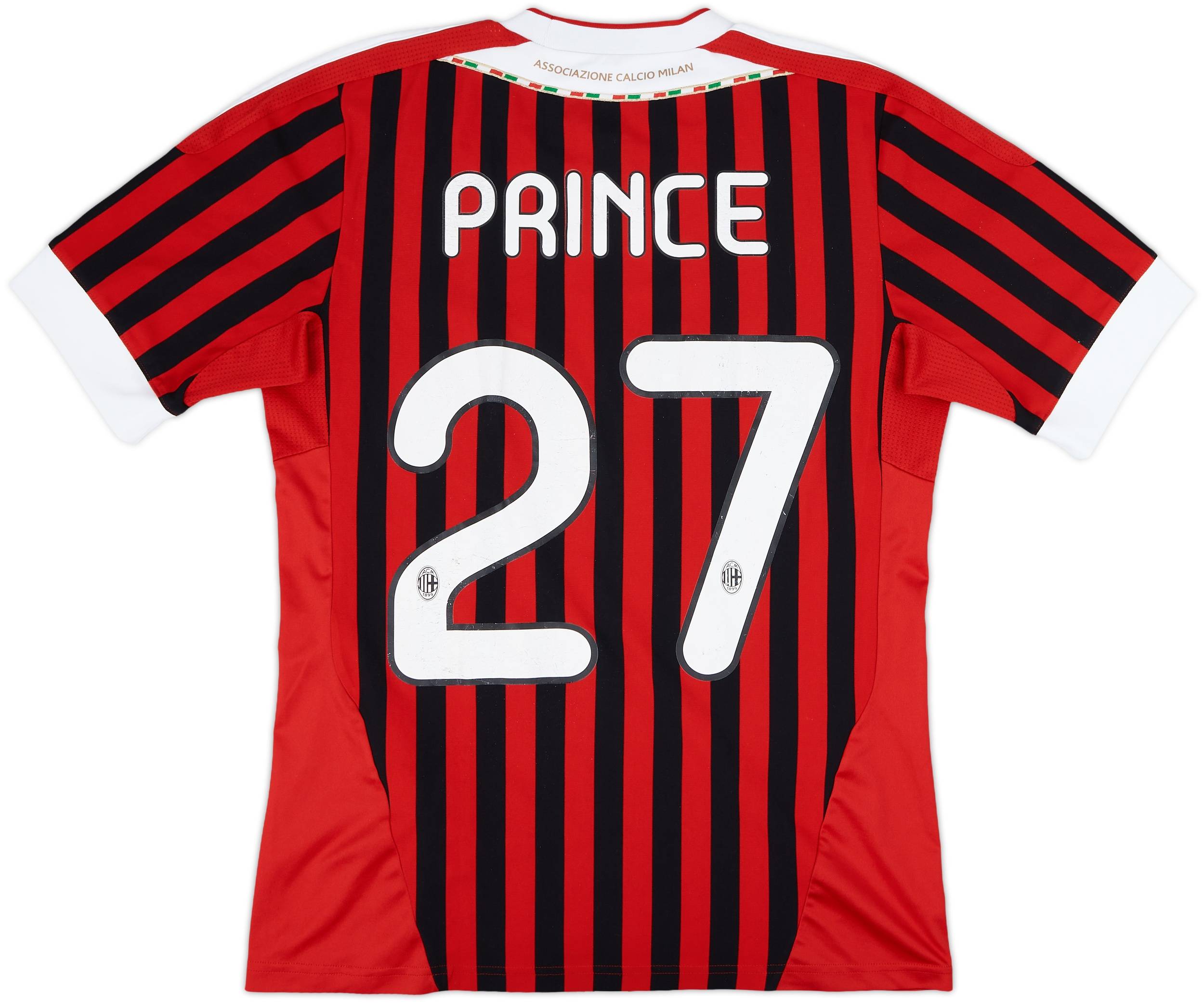2011-12 AC Milan Home Shirt Prince #27 - 7/10 - (S)
