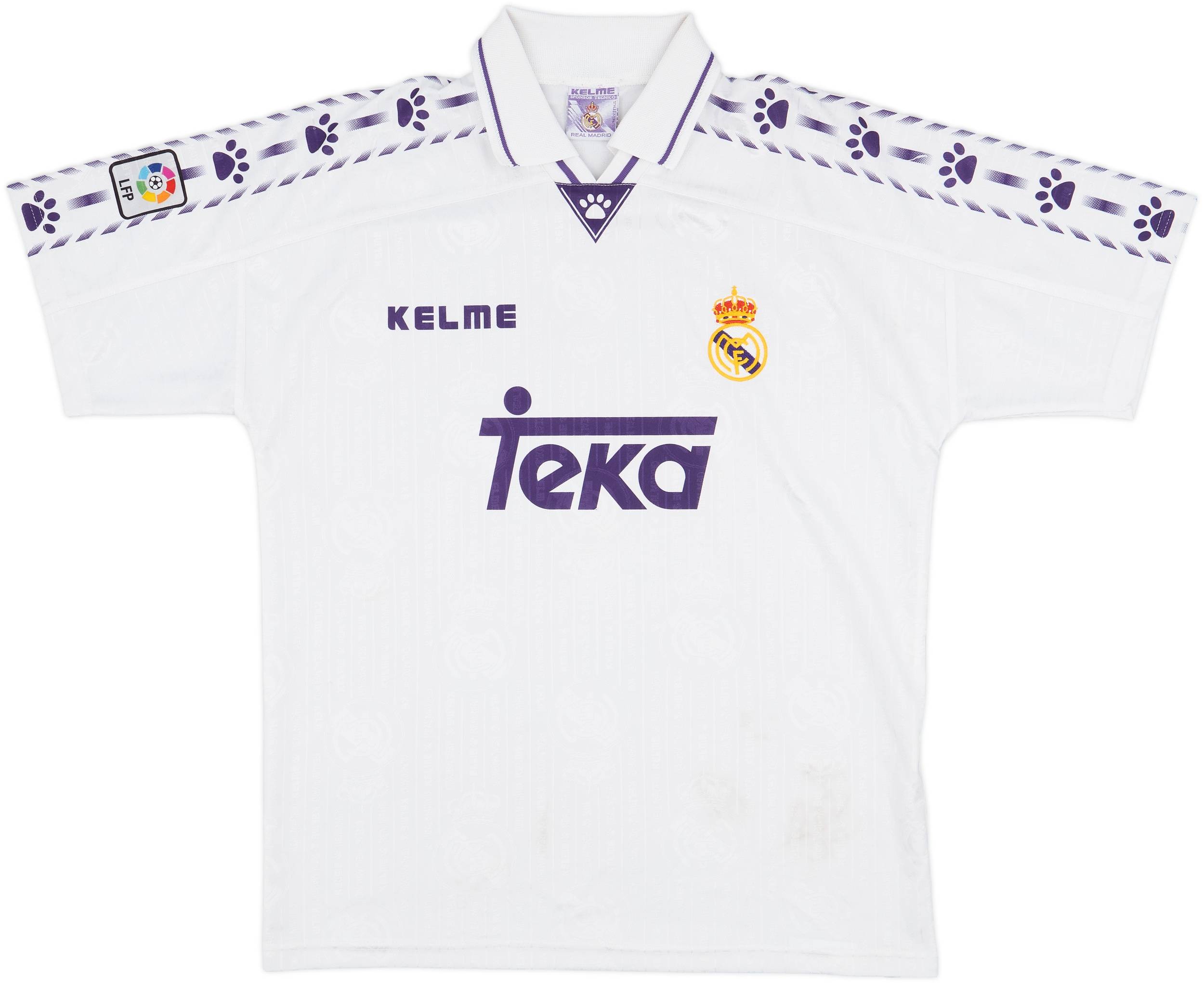 1996-97 Real Madrid Home Shirt - 8/10 - (XL)