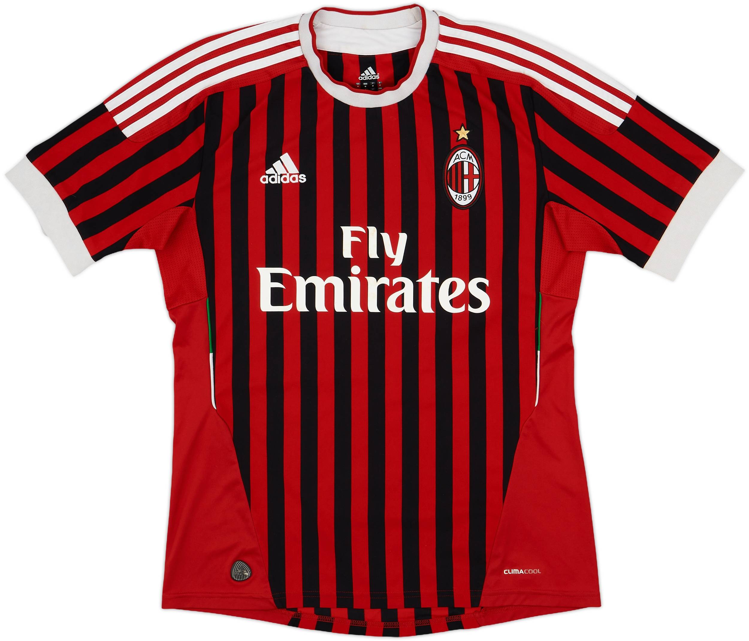 2011-12 AC Milan Home Shirt - 5/10 - (M)