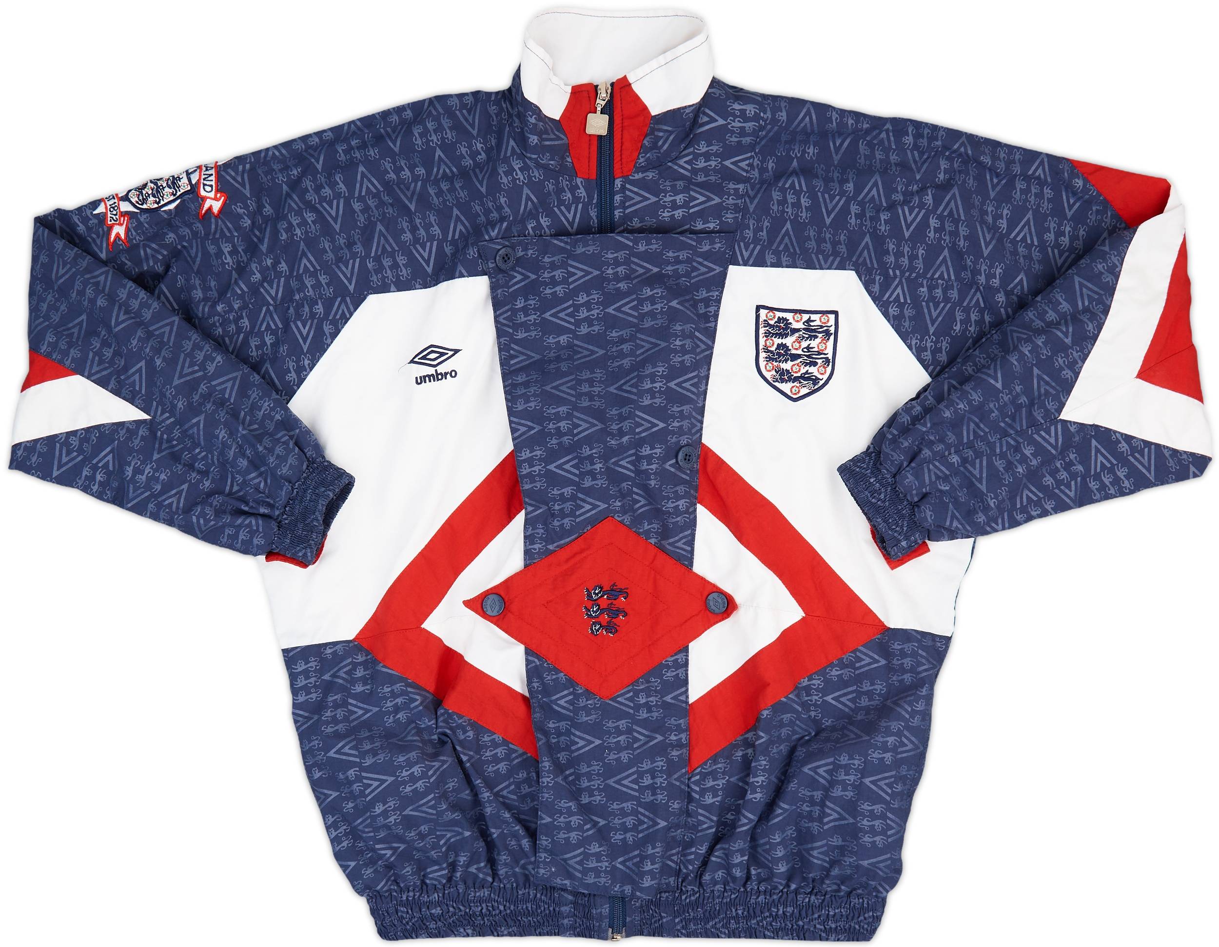 1994-96 England Umbro Track Jacket - 9/10 - (L.Boys)