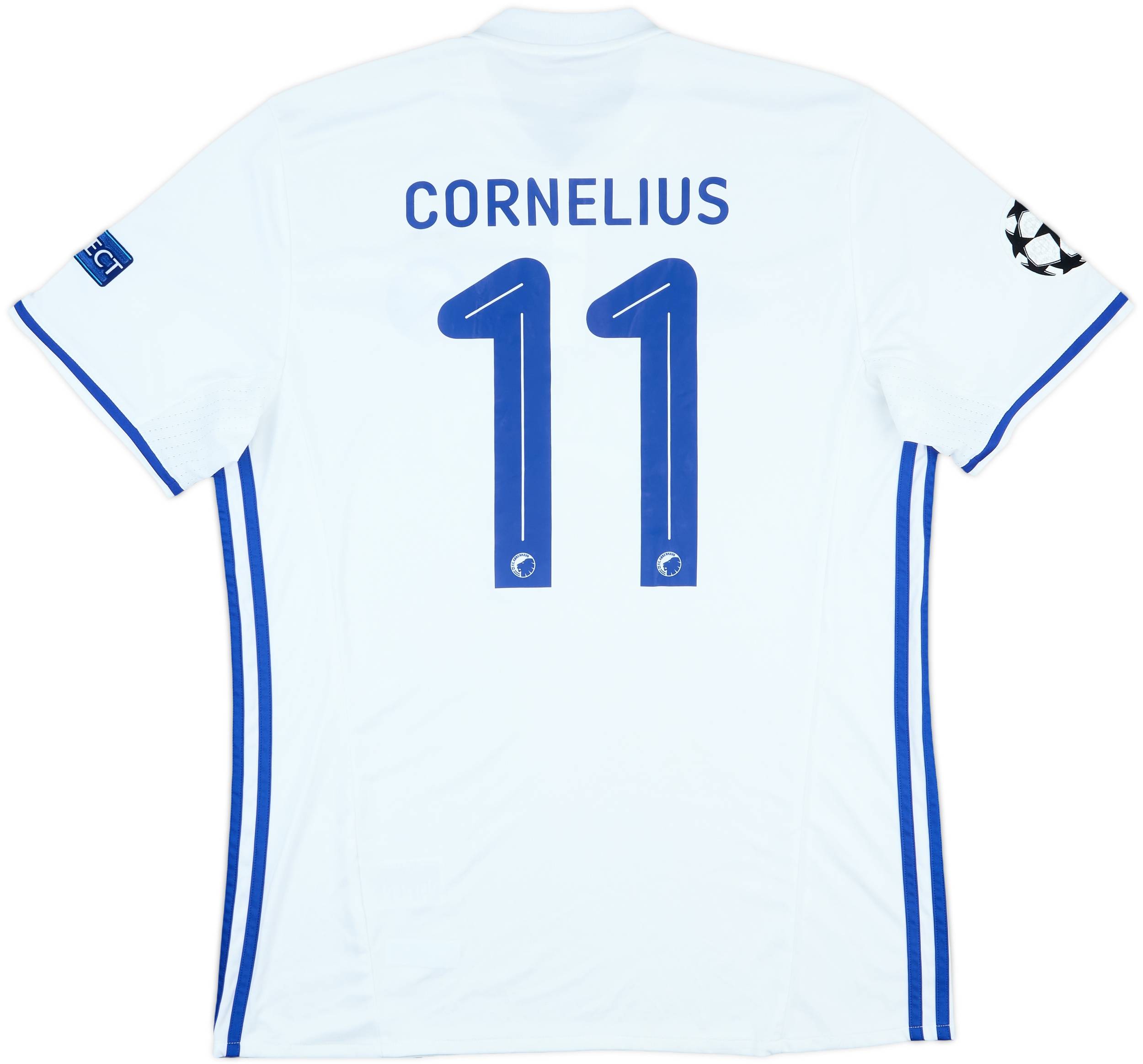 2016-17 Copenhagen Match Issue Champions League Home Shirt Cornelius #11