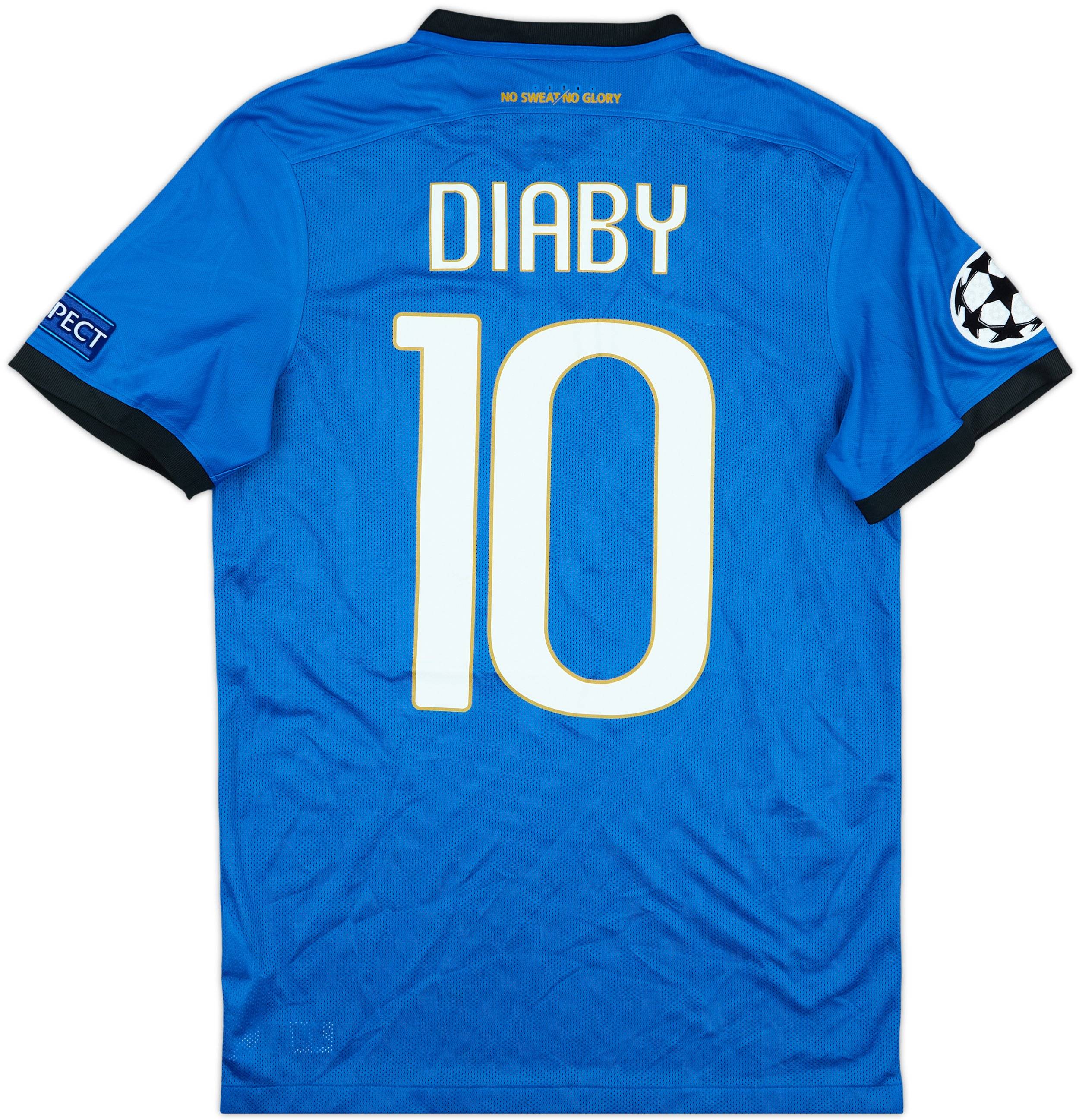 2016-17 Club Brugge Match Issue Champions League Home Shirt Diaby #10