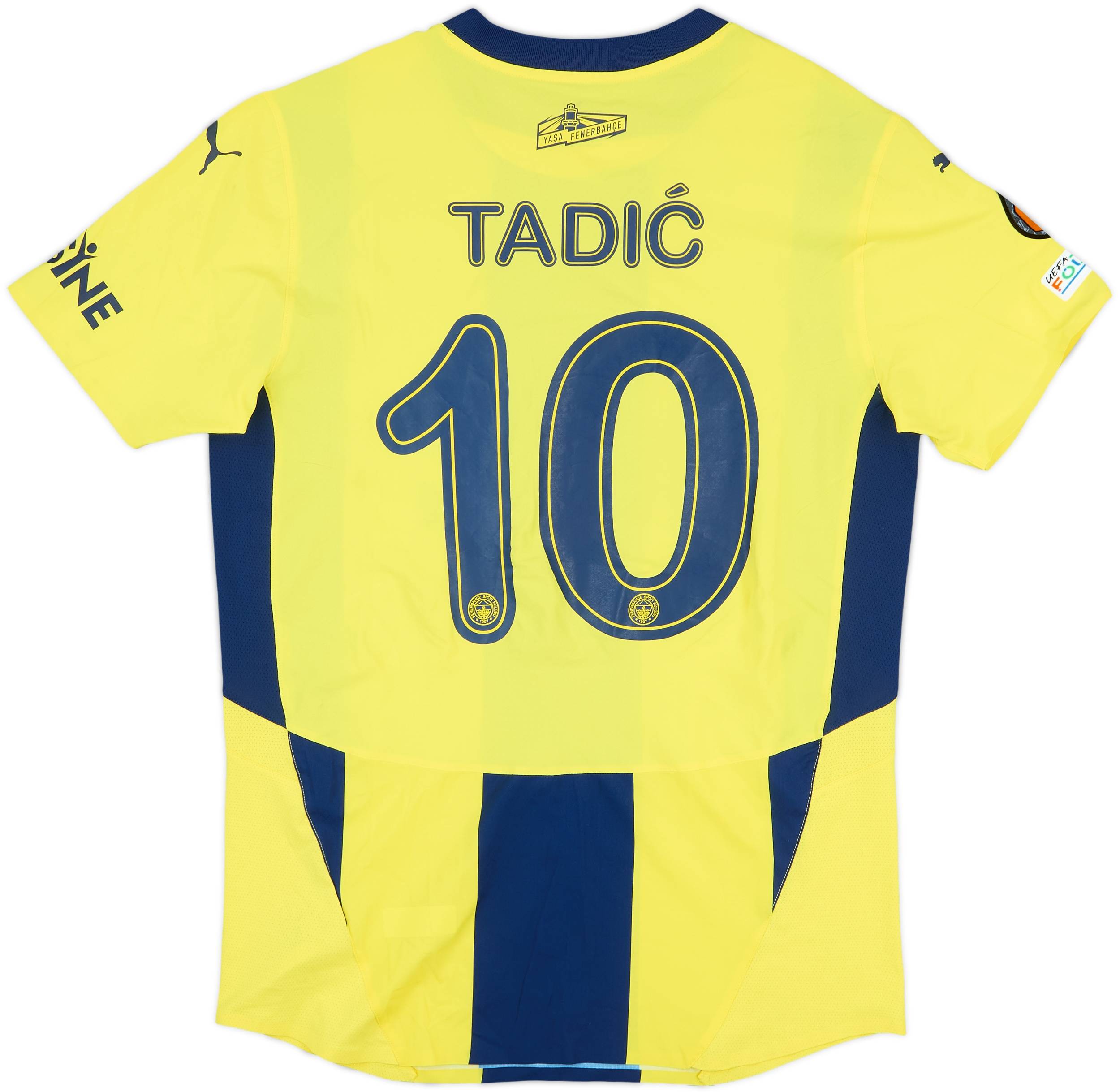 2024-25 Fenerbahce Match Issue Europa League Home Shirt Tadic #10