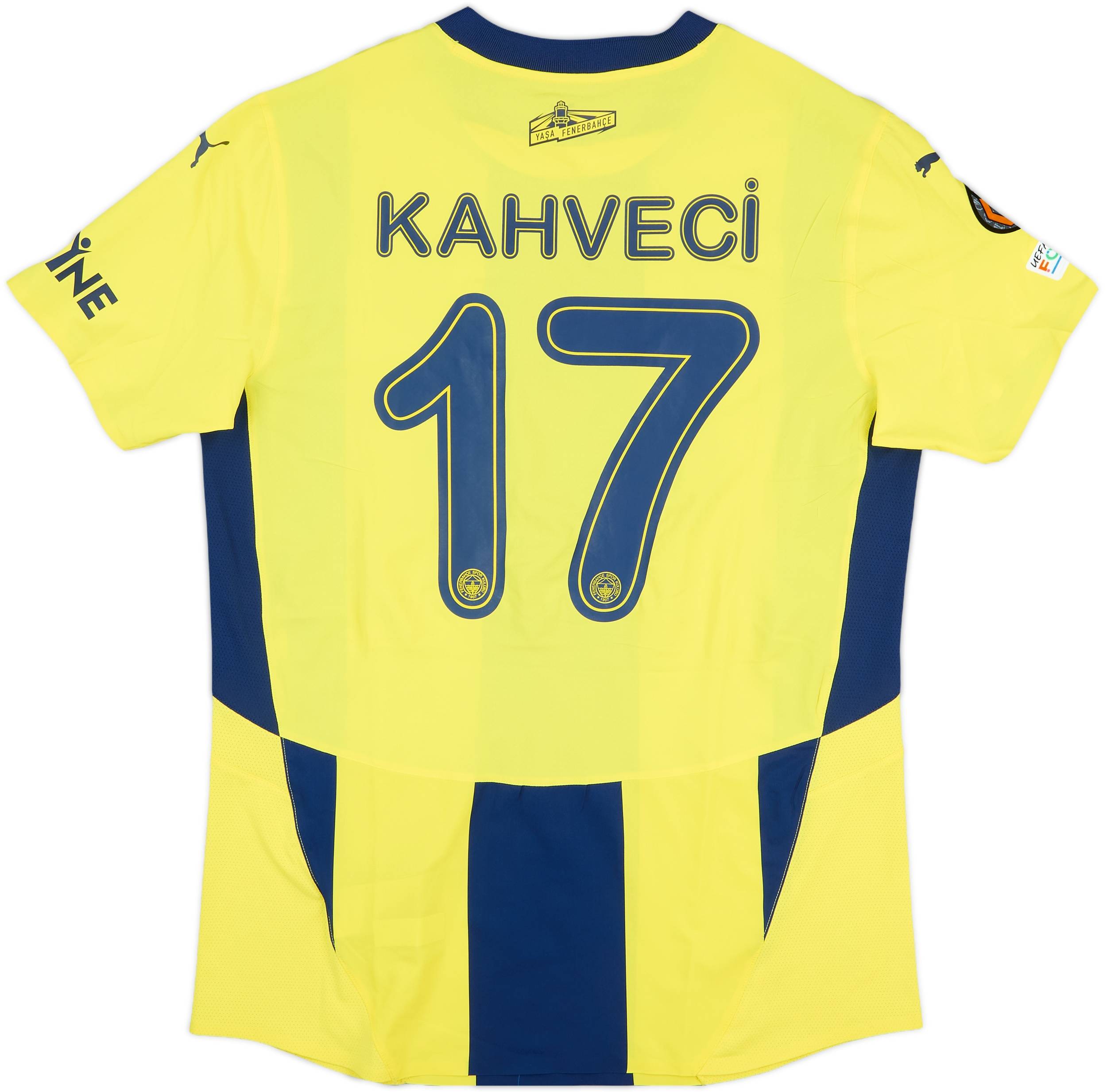 2024-25 Fenerbahce Match Issue Europa League Home Shirt Kahveci #17