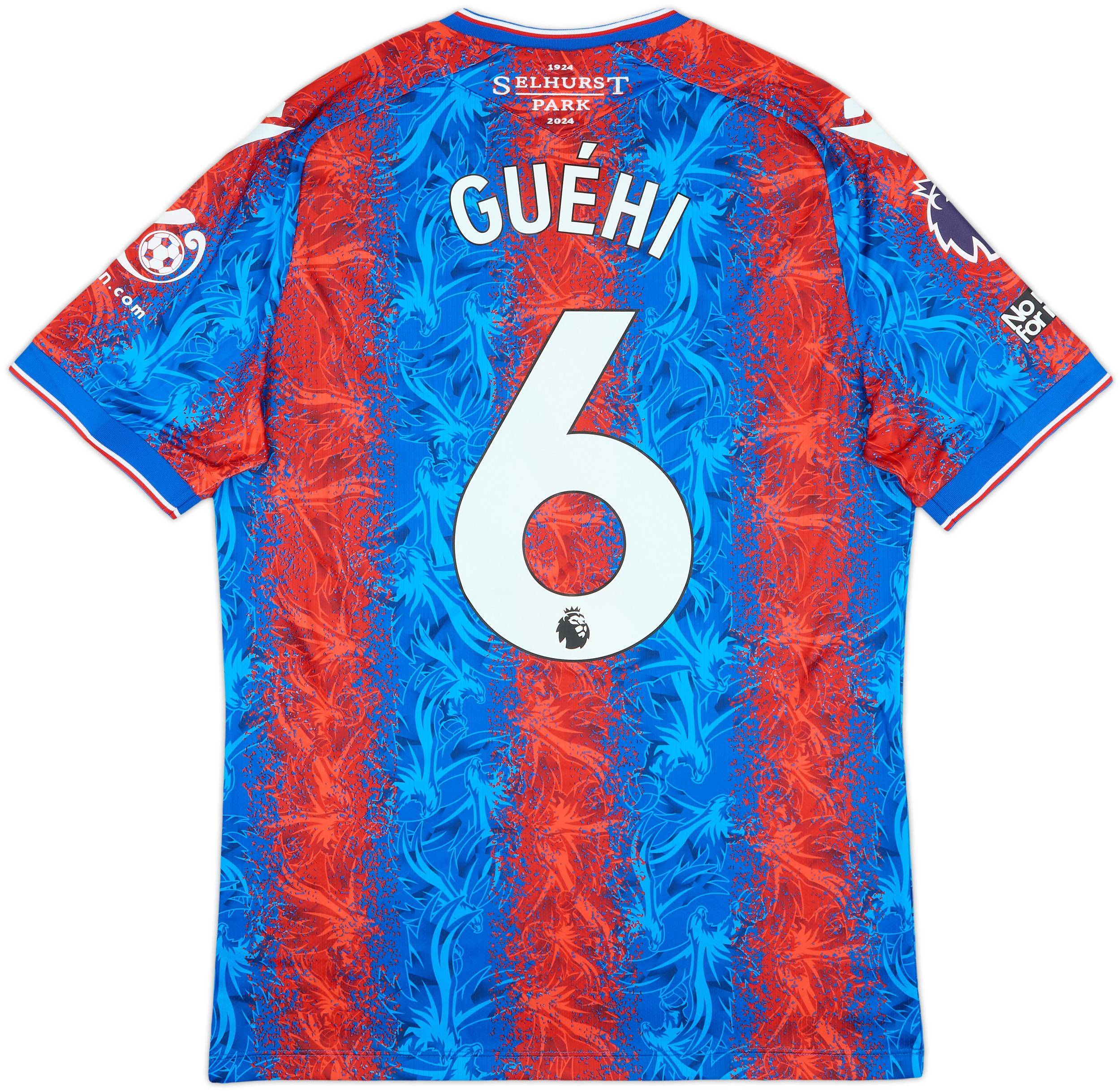 2024-25 Crystal Palace Match Issue Home Shirt Guehi #6
