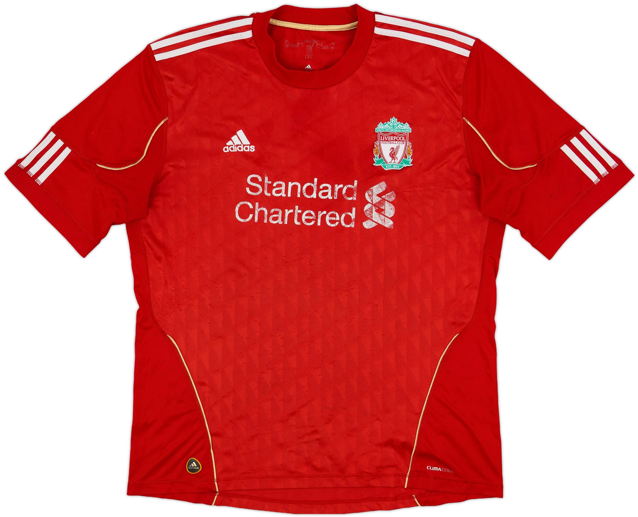 2010-12 Liverpool Home Shirt - 4/10 - (XL)