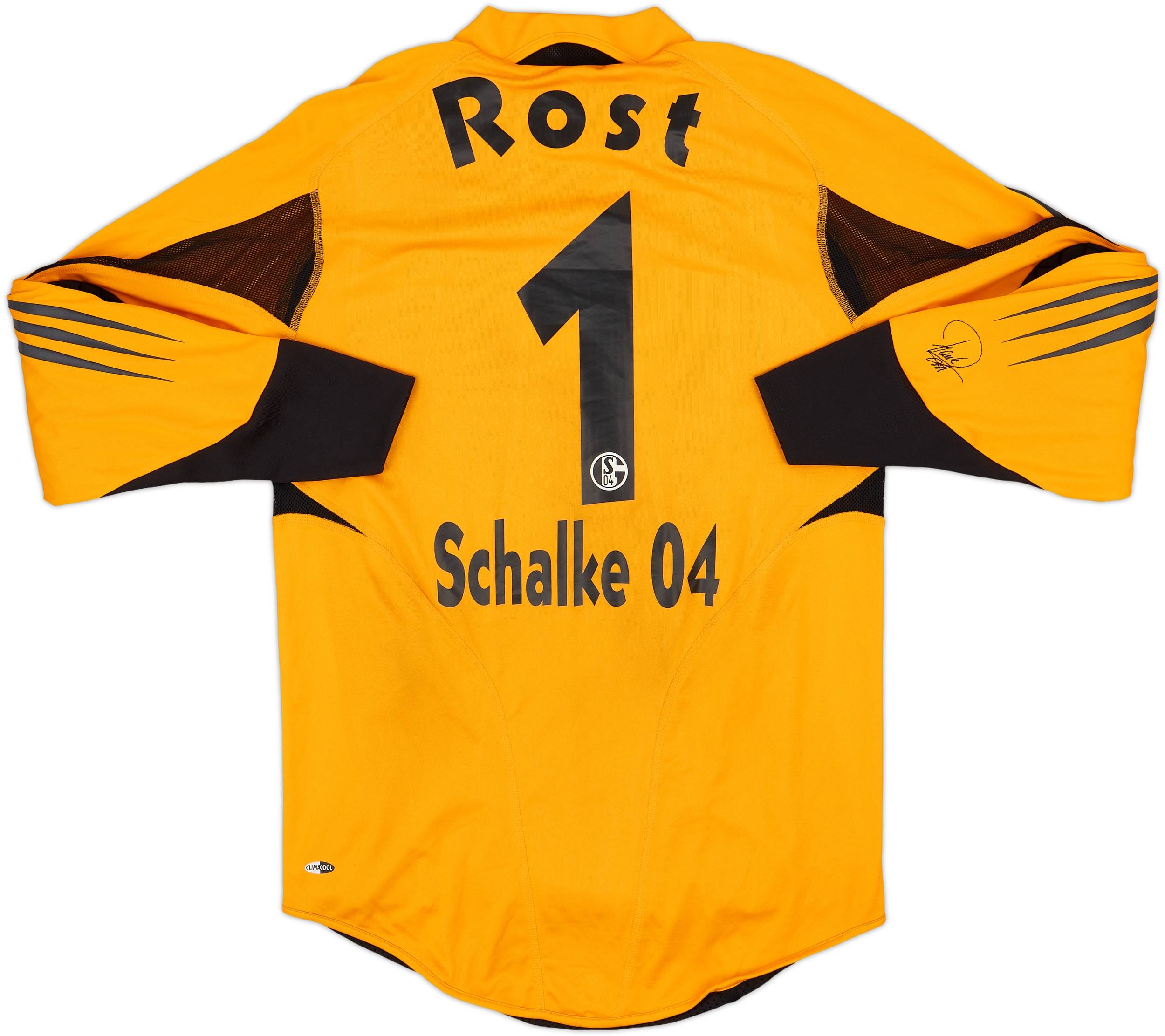 2004-05 Schalke Player Issue GK Shirt Rost #1 - 7/10 - (S)