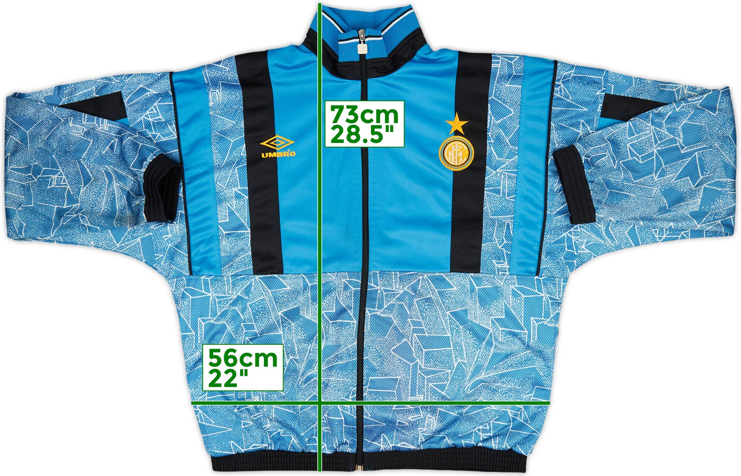1995-96 Inter Milan Umbro Track Jacket - 8/10 - (L)
