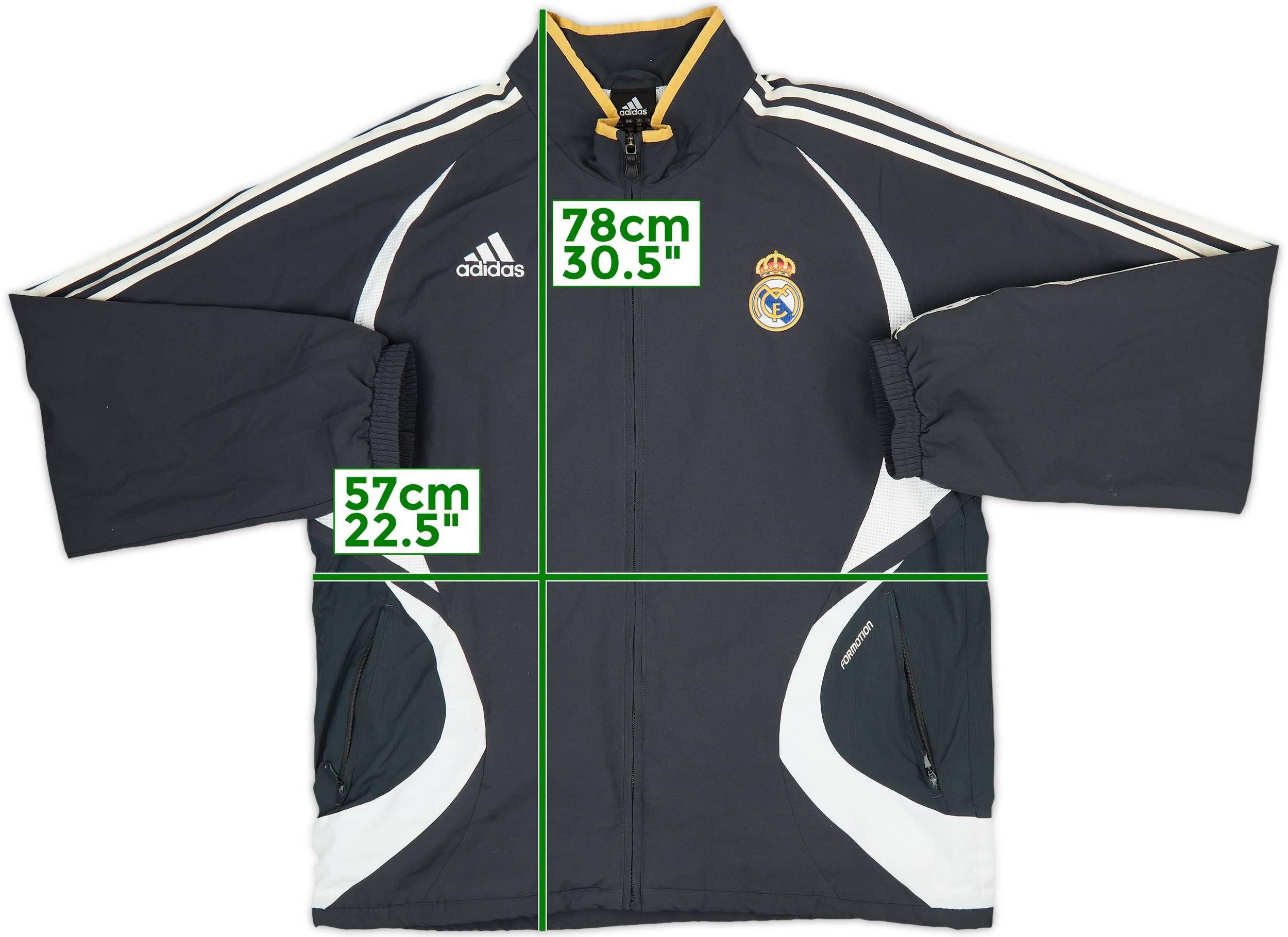 ウェア 2006-07 adidas Real Madrid track jacket 2006-07 Real Madrid adidas Track Jacket - 7/10 - (L)
