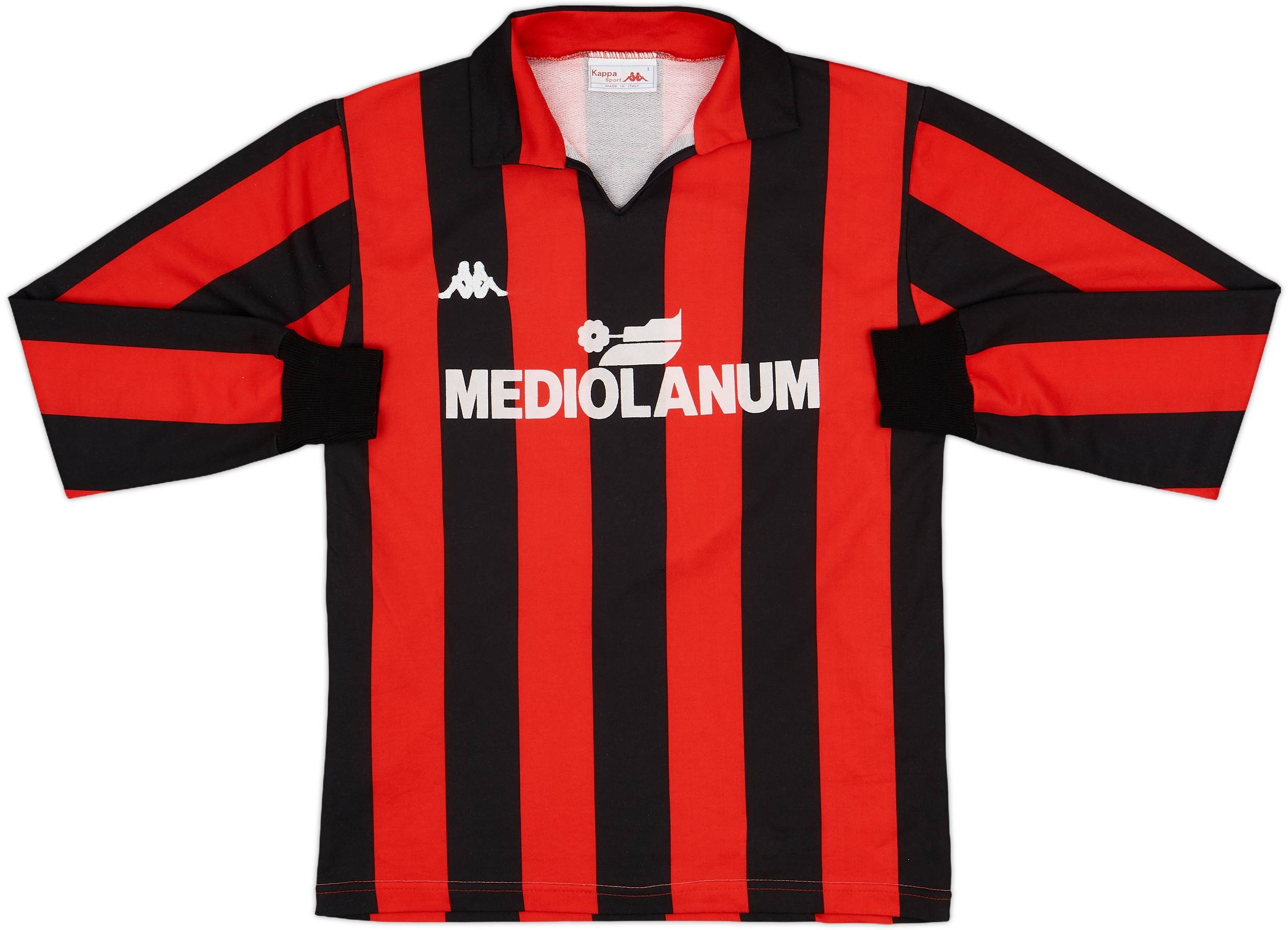 1988-89 AC Milan Home L/S Shirt #7 - 8/10 - (S)