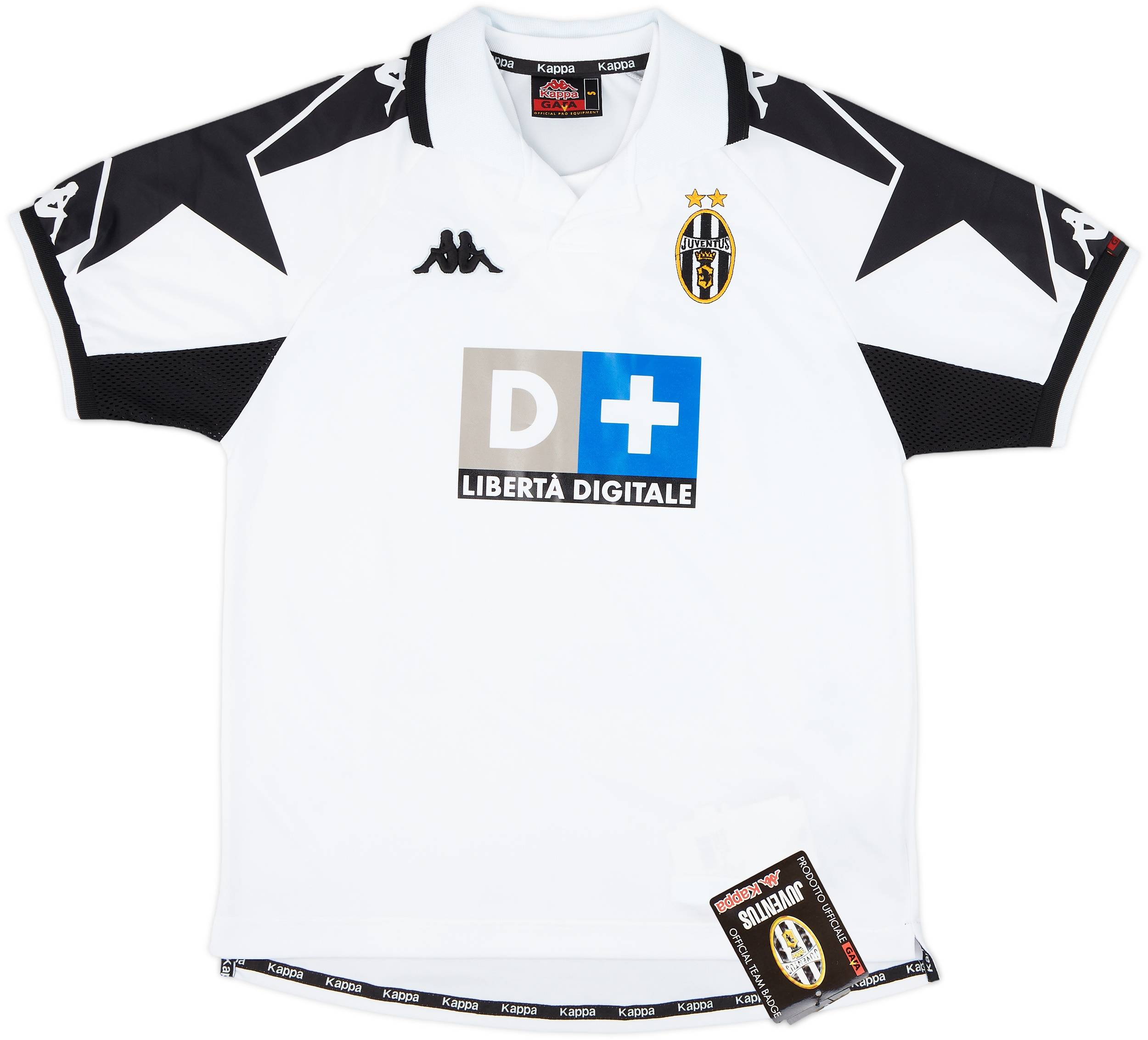 Kappa ZIDANE 21番 ストライプシャツ 1999-00 Juventus Away Shirt Zidane #21 (S)
