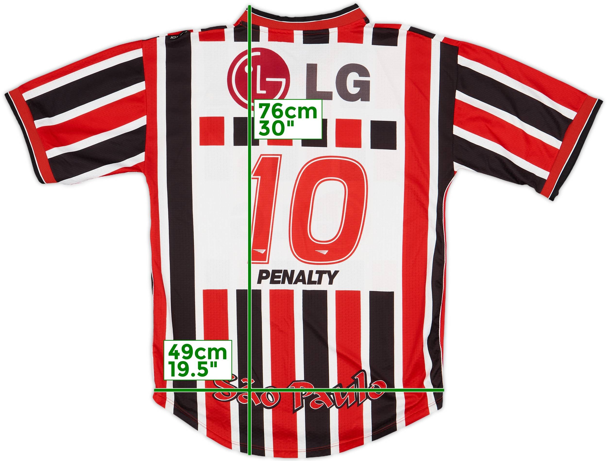 2001-02 Sao Paulo Away Shirt #10 - 7/10 - (M)