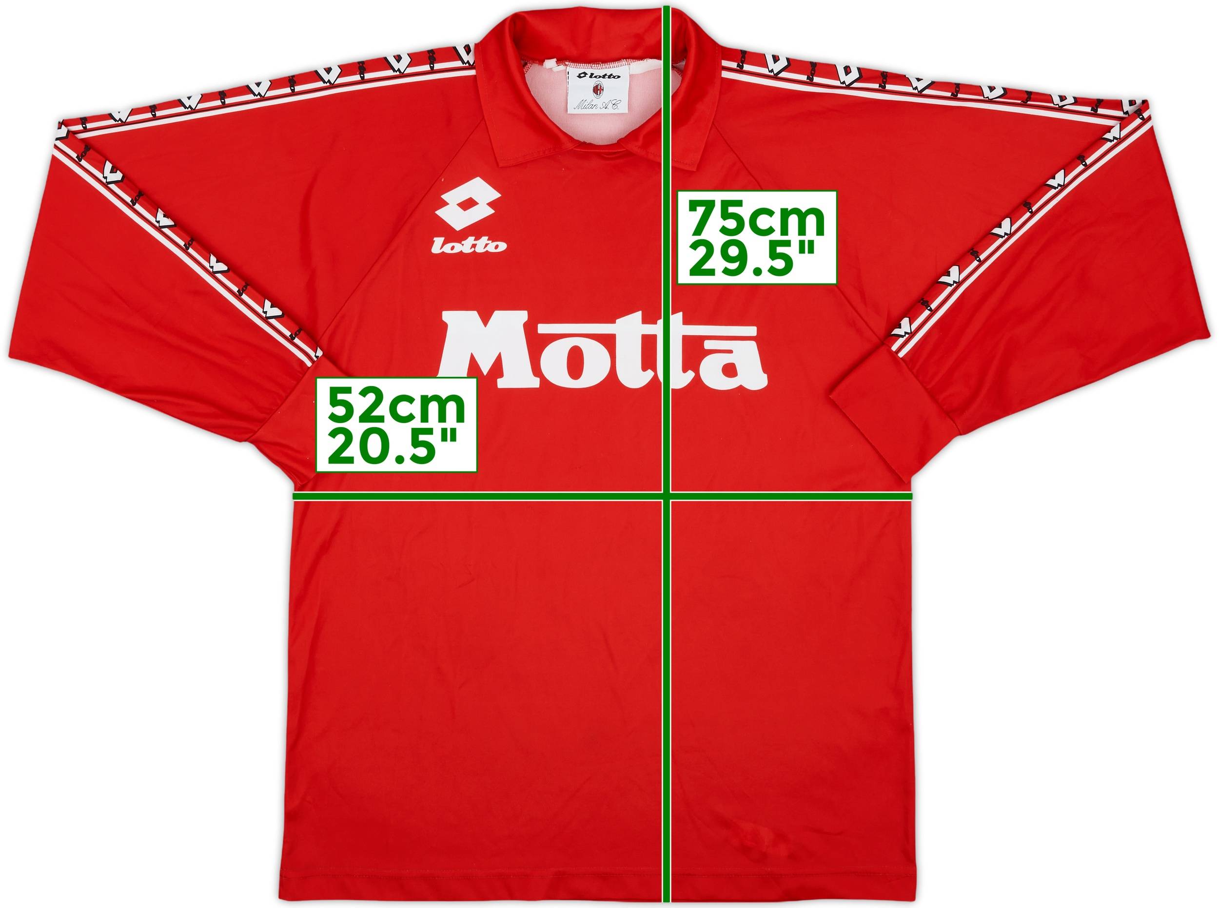 1995-96 AC Milan Lotto Training L/S Shirt - 8/10 - (XL)