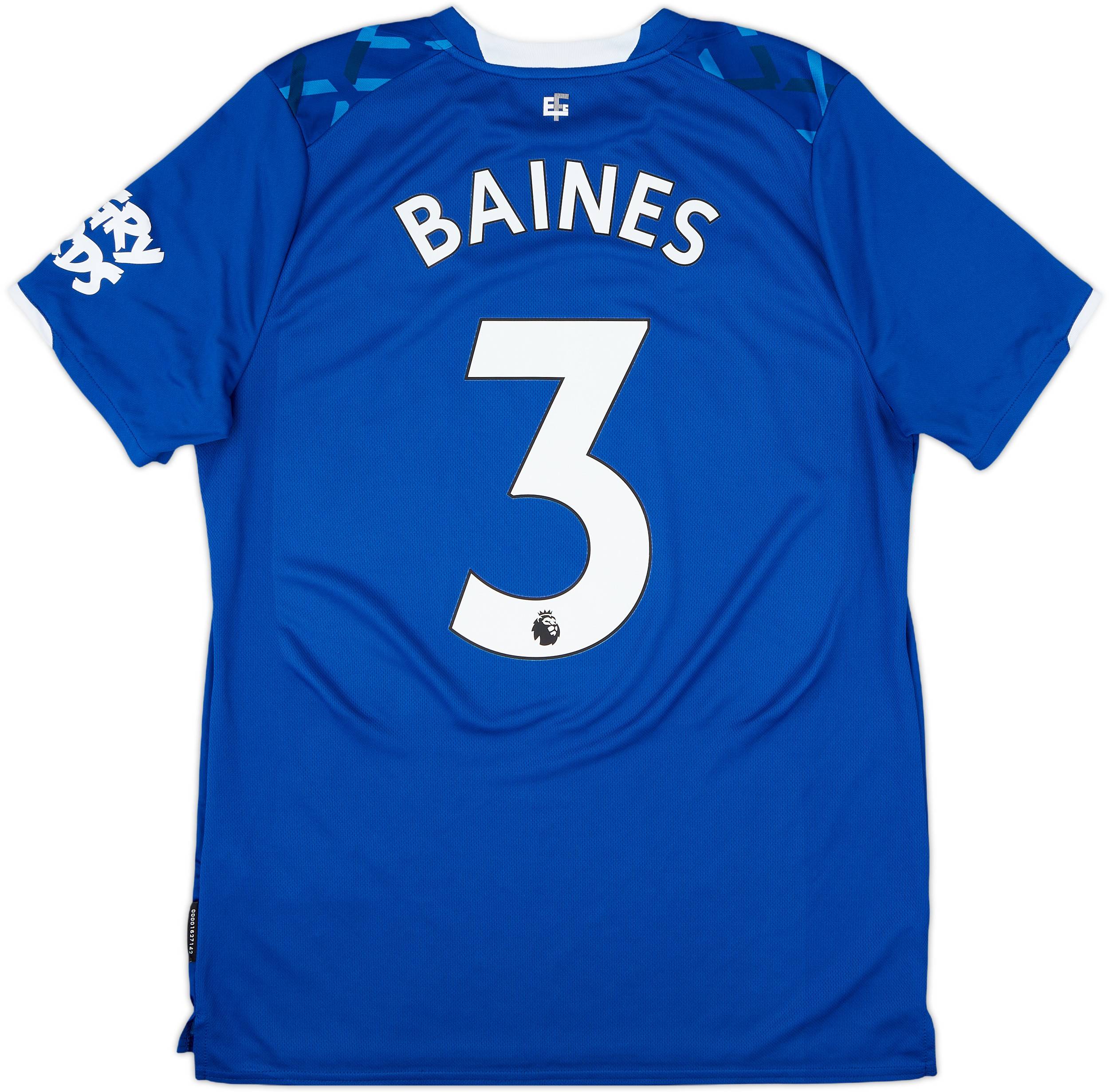 2019-20 Everton Home Shirt Baines #3 - 10/10 - (L)