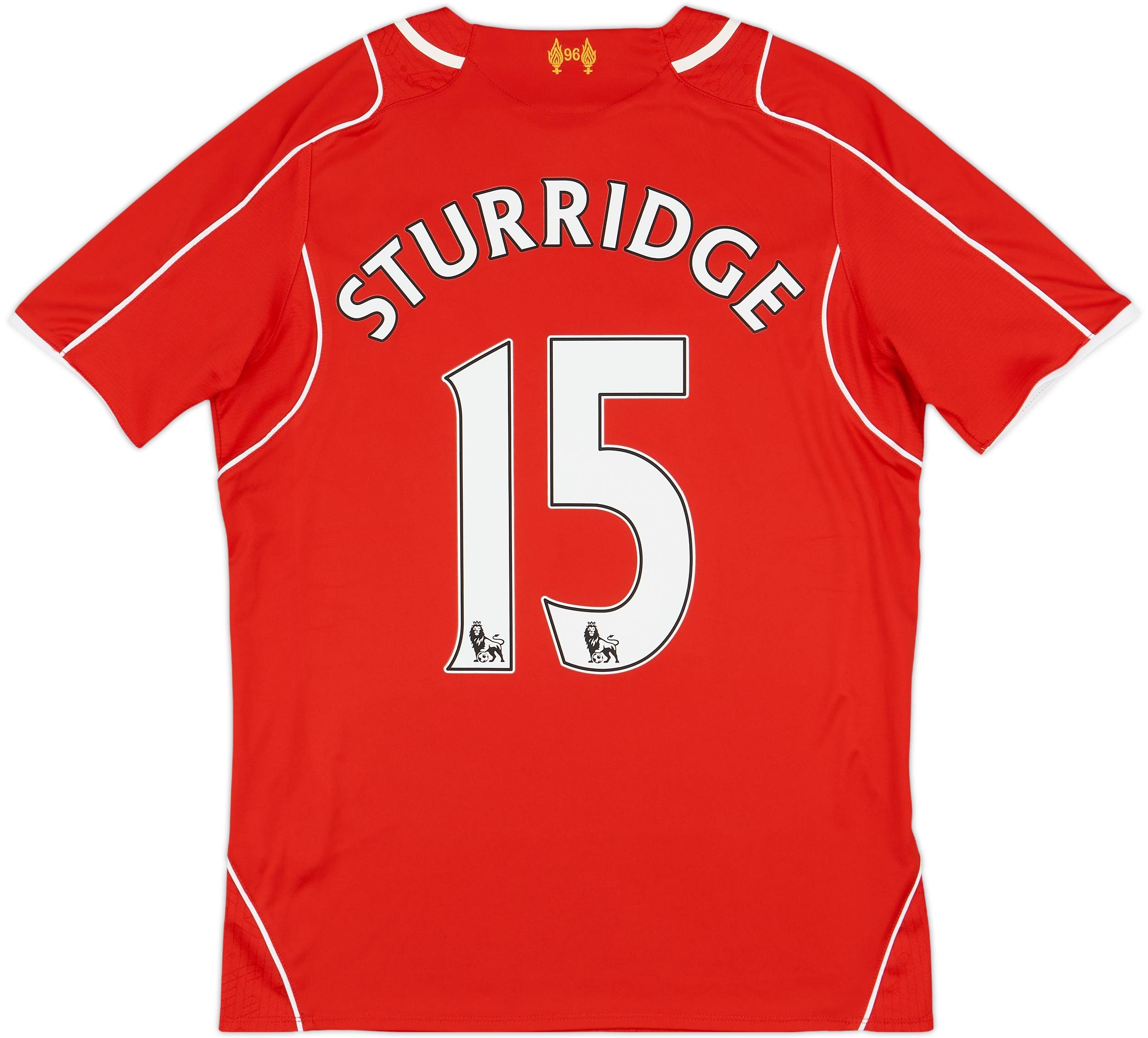 2014-15 Liverpool Home Shirt Sturridge #15 6/10 (S)