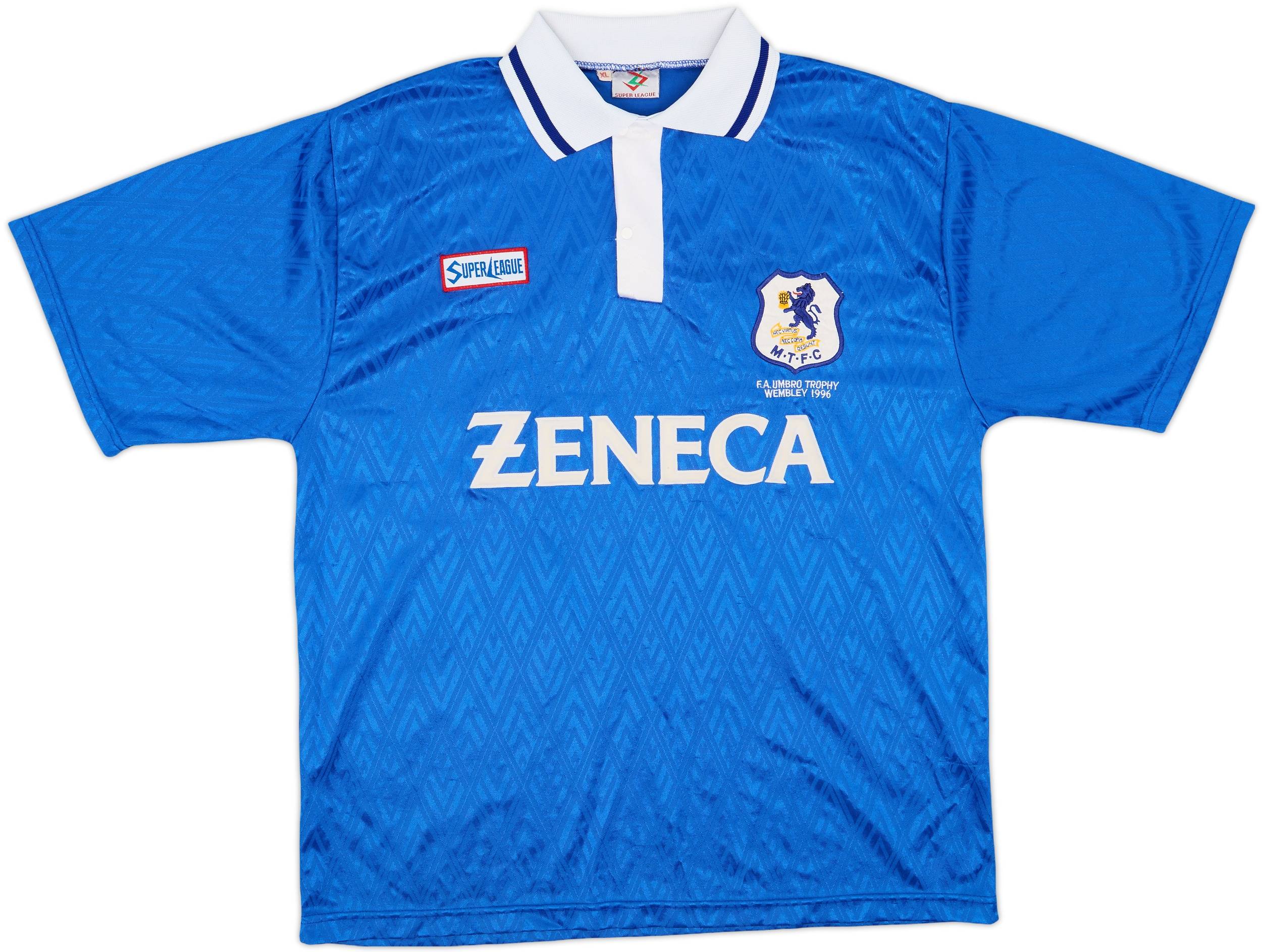 1994-97 Macclesfield Town 'FA Trophy 1996' Home Shirt - 8/10 - (XL)