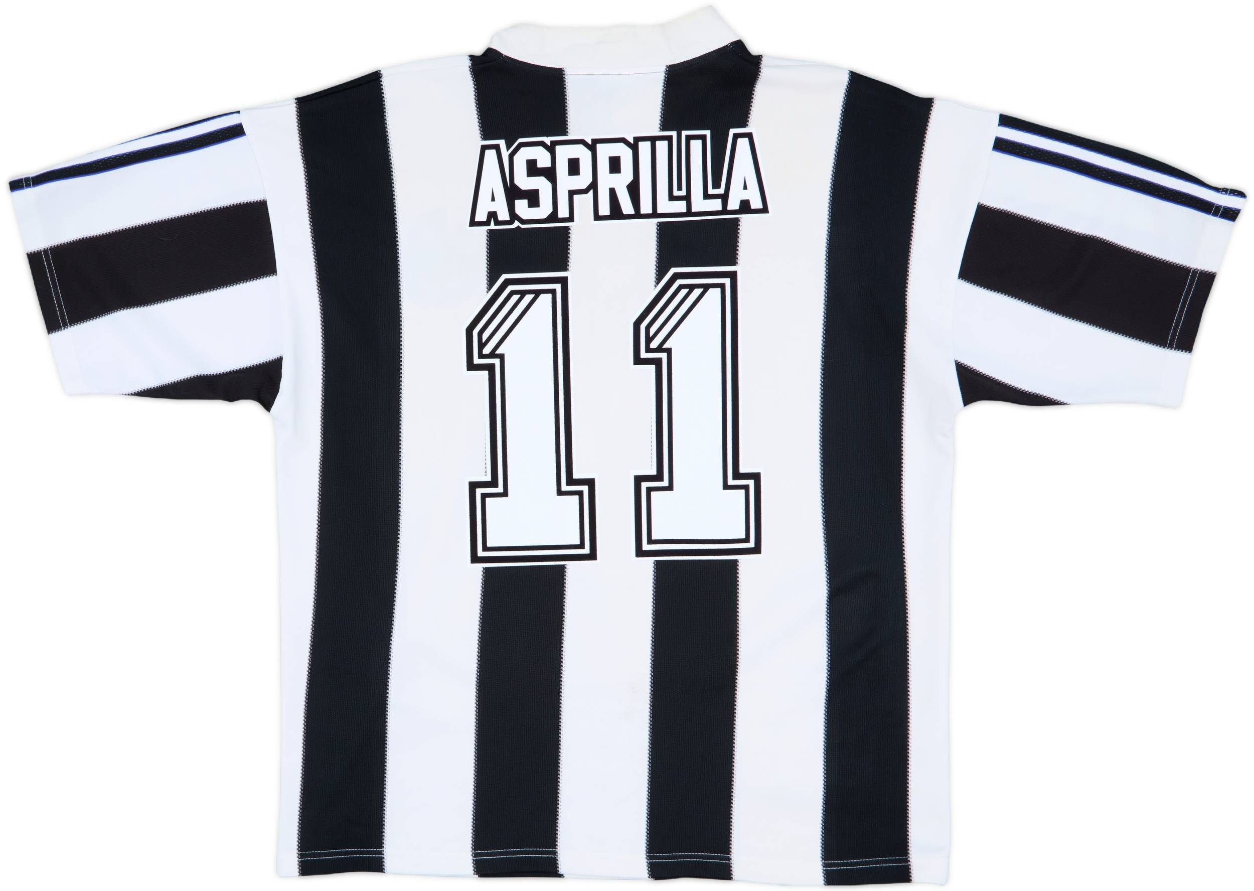 1995-97 Newcastle Home Shirt Asprilla #11 - 7/10 - (L)