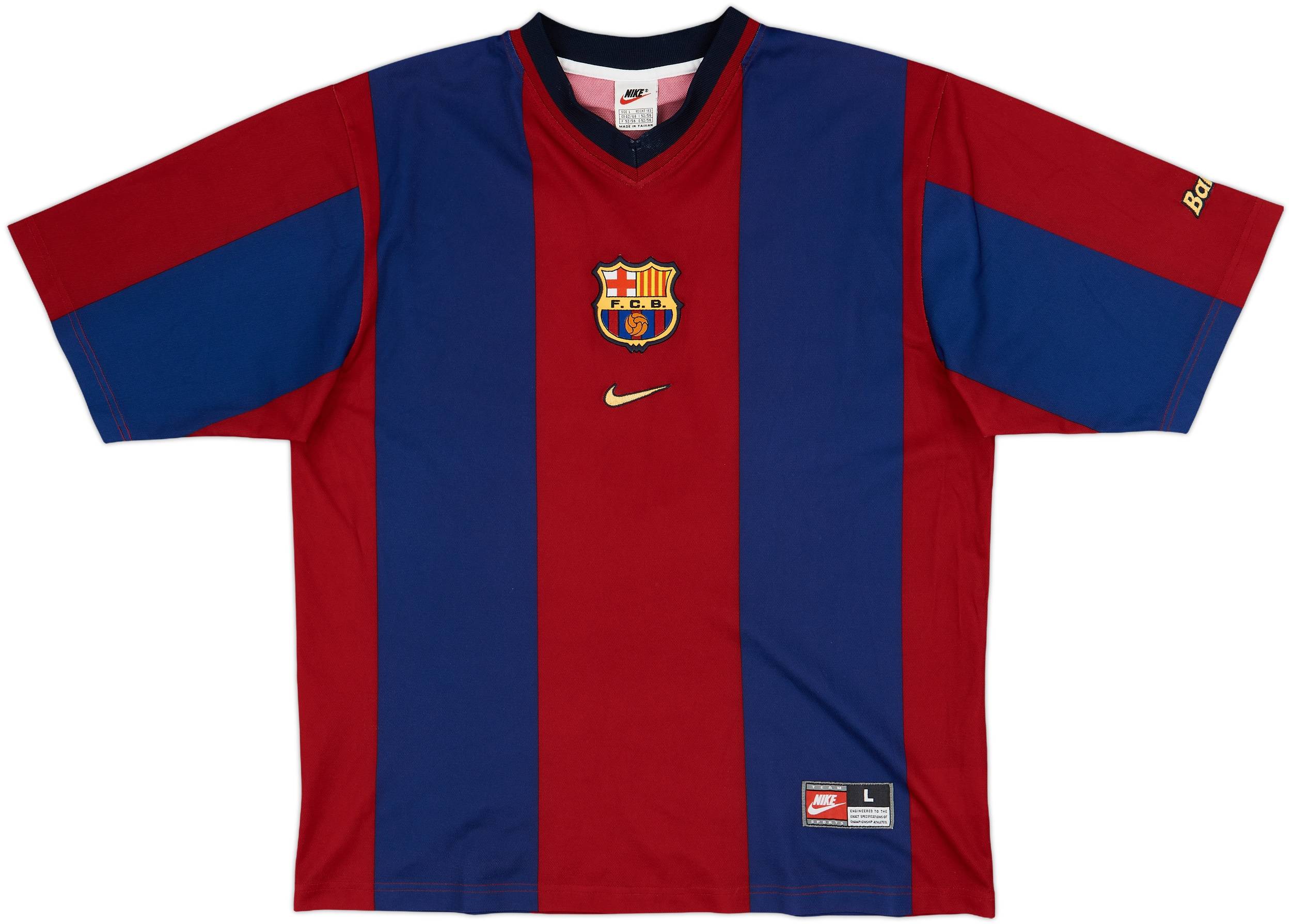 1998-00 Barcelona Basic Home Shirt - 9/10 - (L)