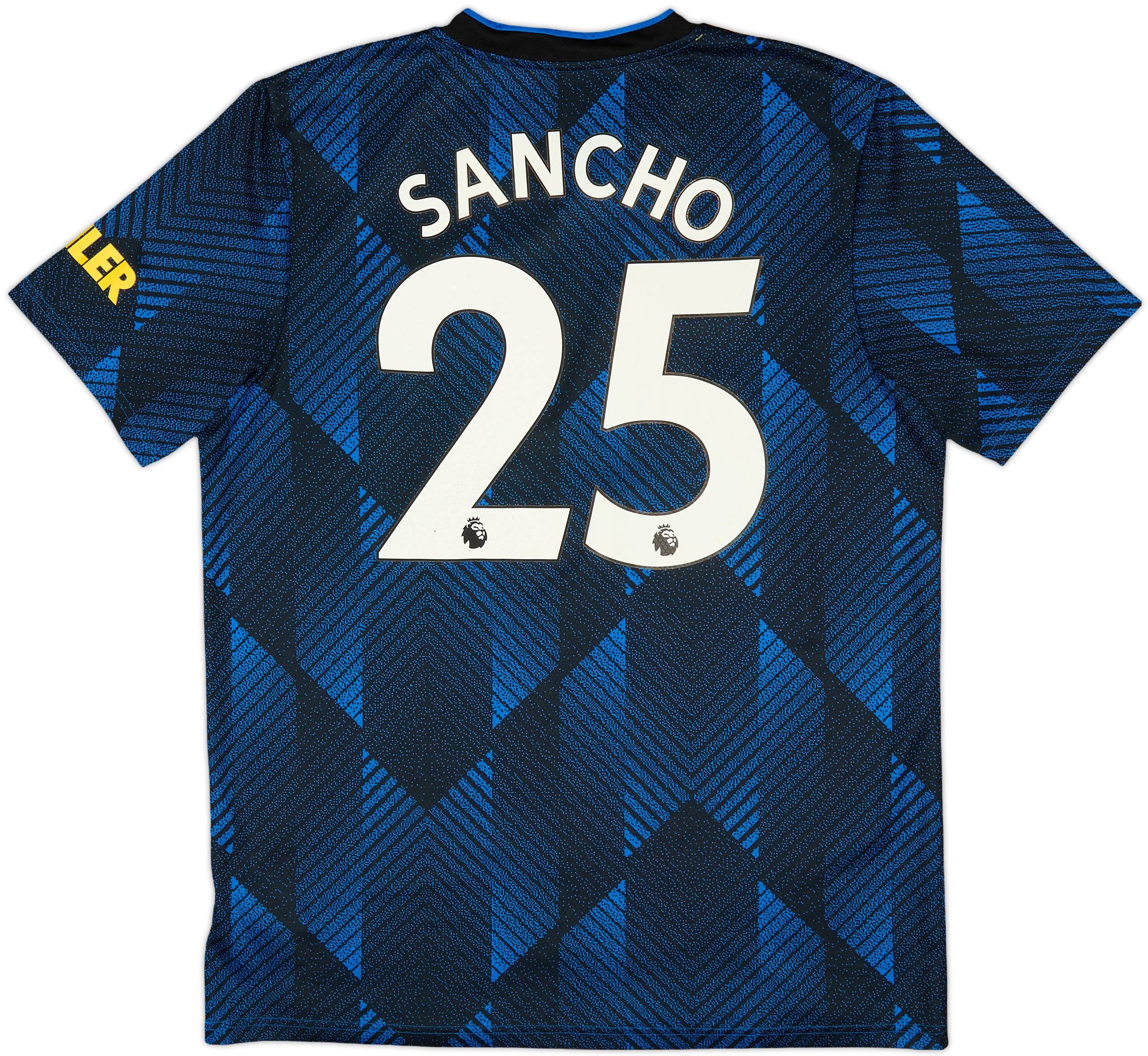 2021-22 Manchester United Third Shirt Sancho #25 - 7/10 - (L)
