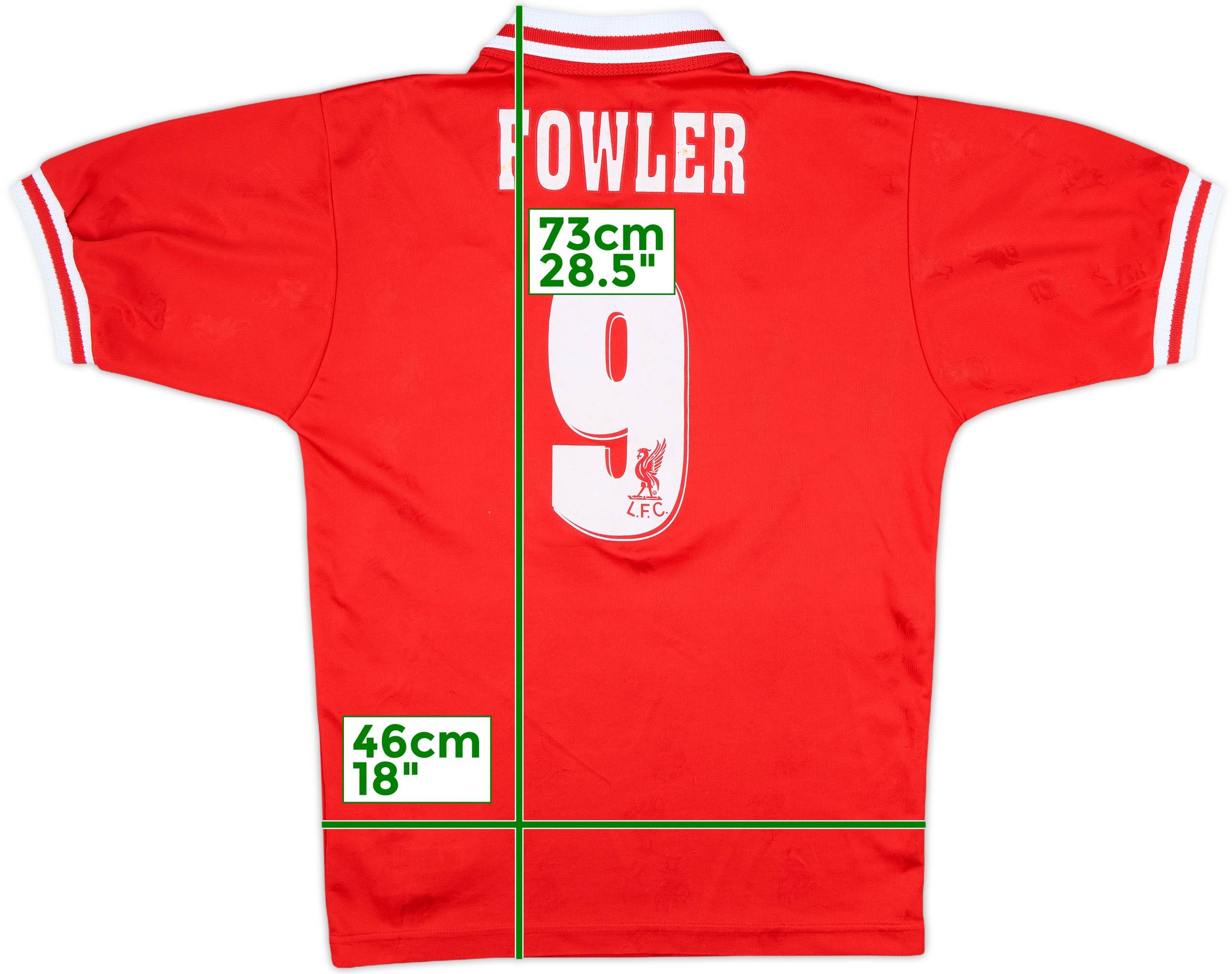 リバプール シャツ Fowler 9 1996-98 Liverpool Home Shirt Fowler #9 - 7/10 - (S)