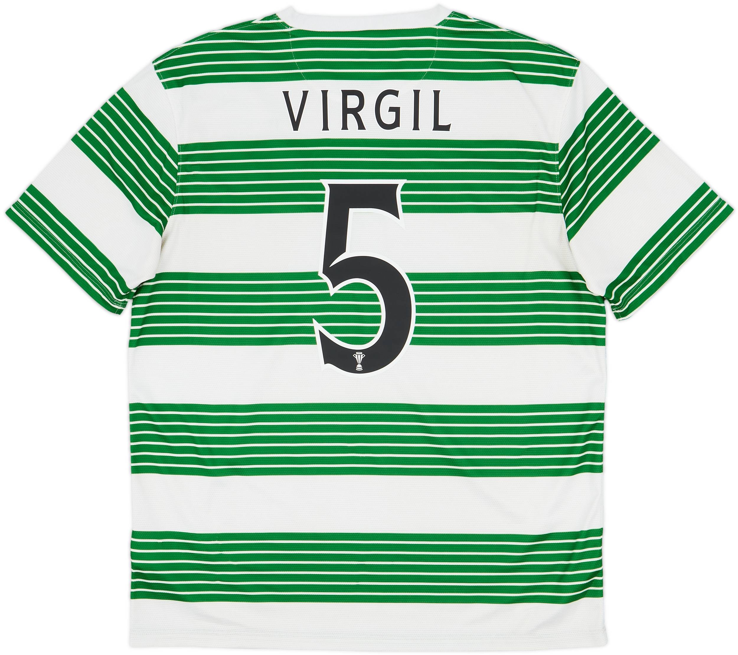 2013-15 Celtic Home Shirt Virgil #5 - 7/10 - (L)