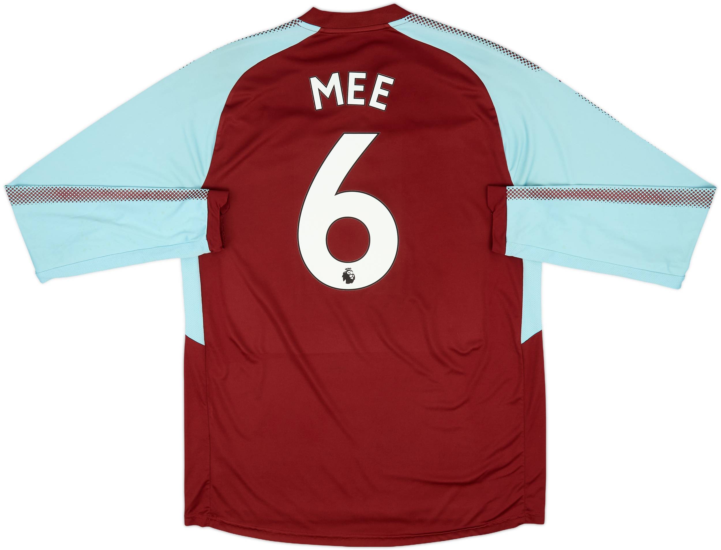 2017-18 Burnley Home L/S Shirt Mee #6 - 6/10 - (XL)