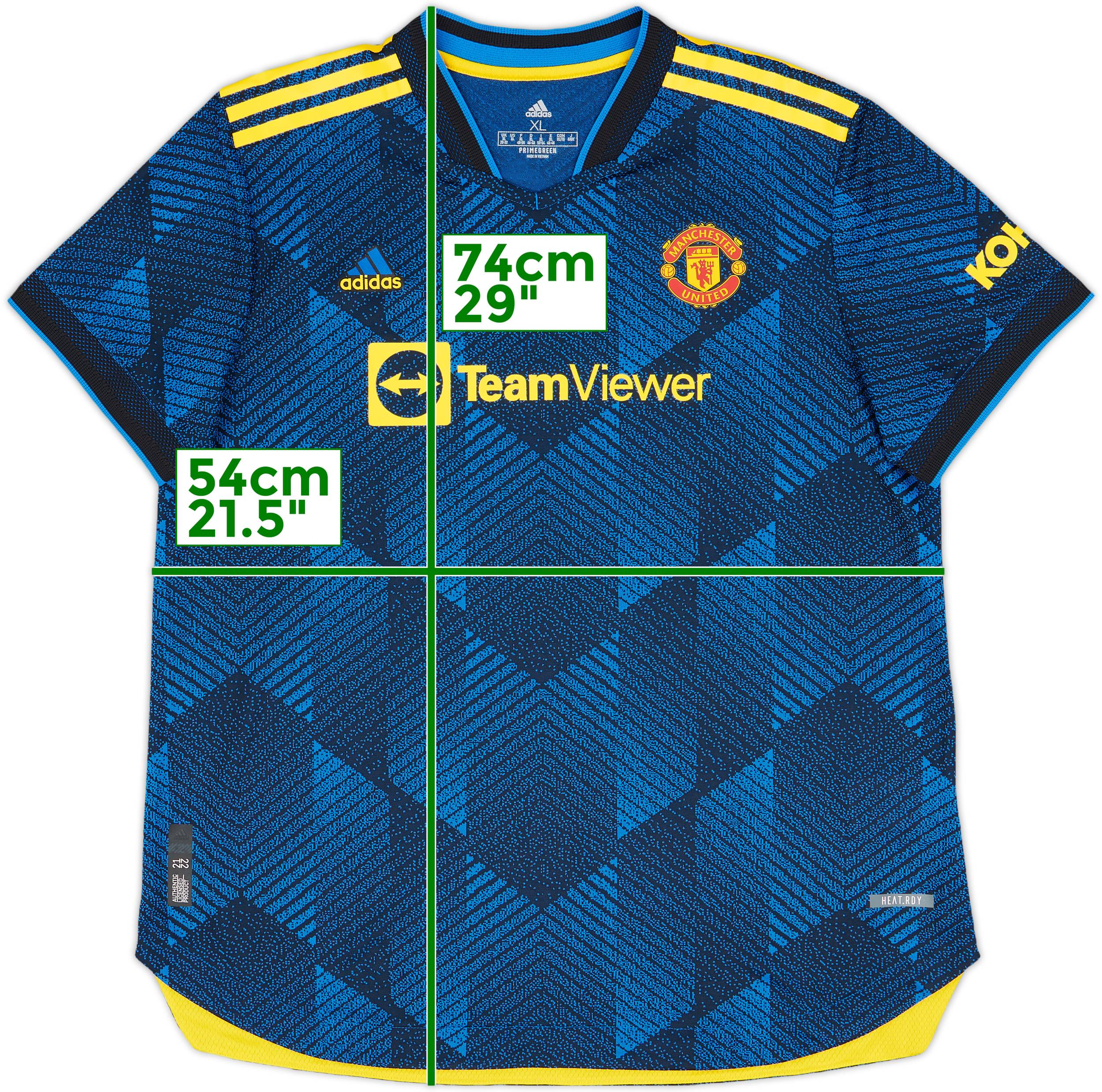 2021-22 Manchester United Authentic Third Shirt - 10/10 - (Women's XL)