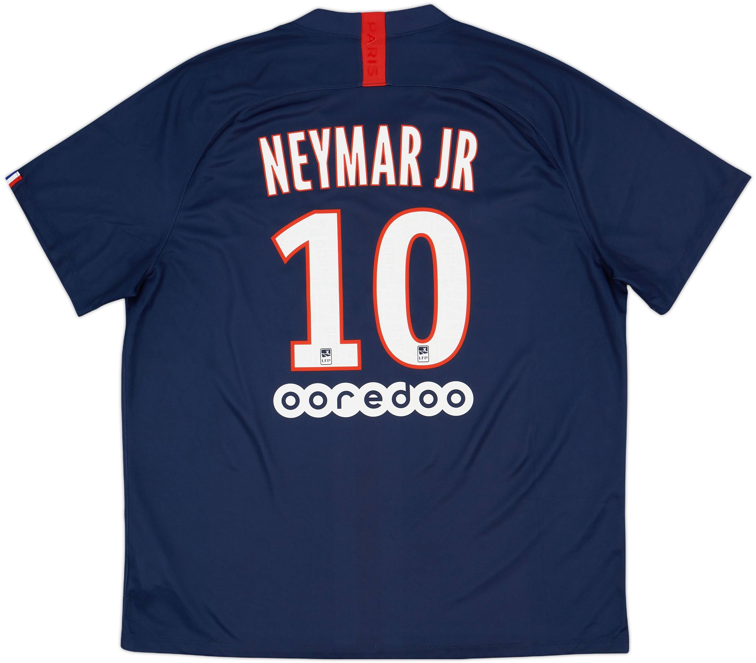 2019-20 Paris Saint-Germain Home Shirt Neymar Jr #10 - 10/10 - (XXL)