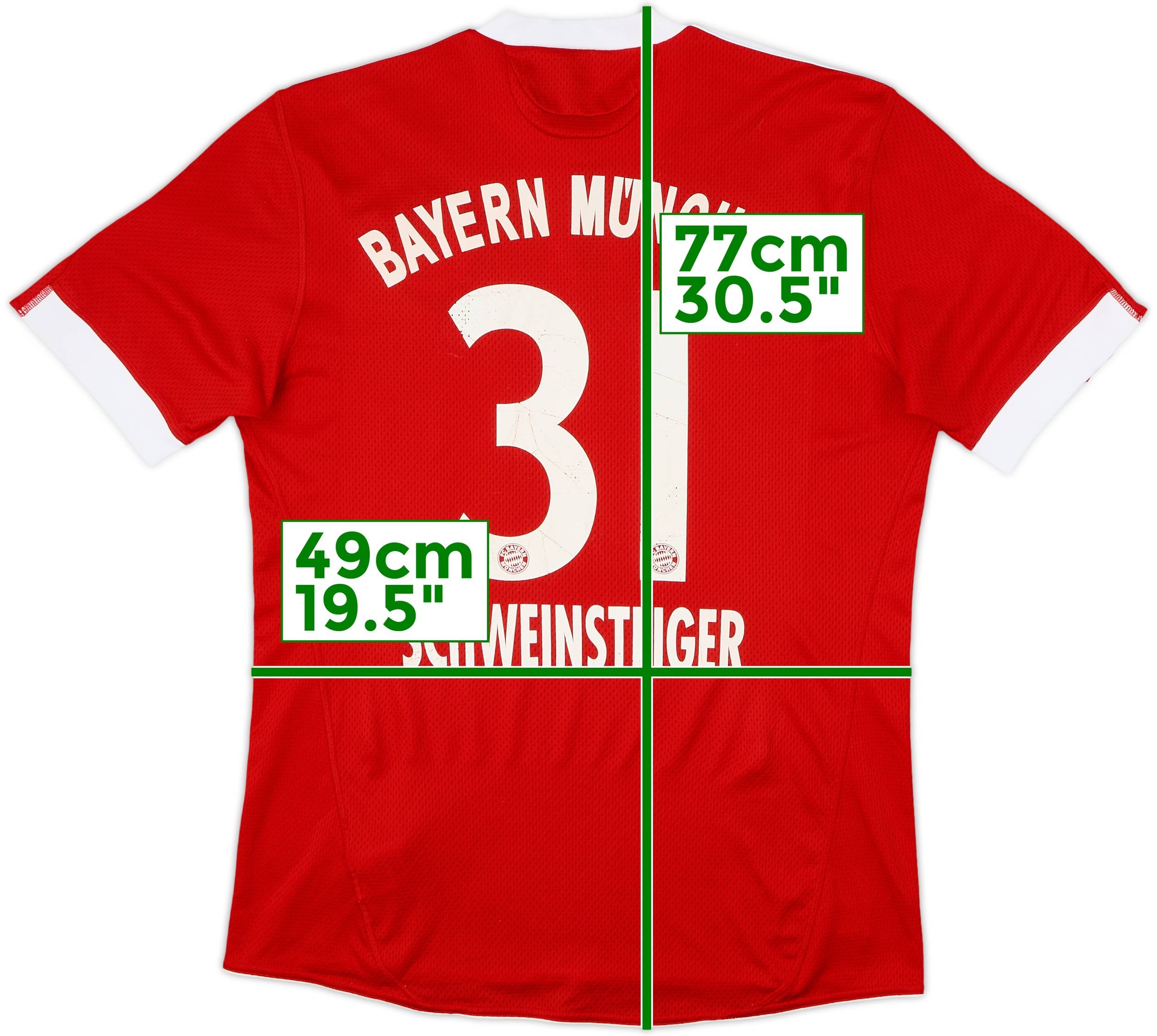2009-10 Bayern Munich Home Shirt Schweinsteiger #31 - 6/10 - (M)