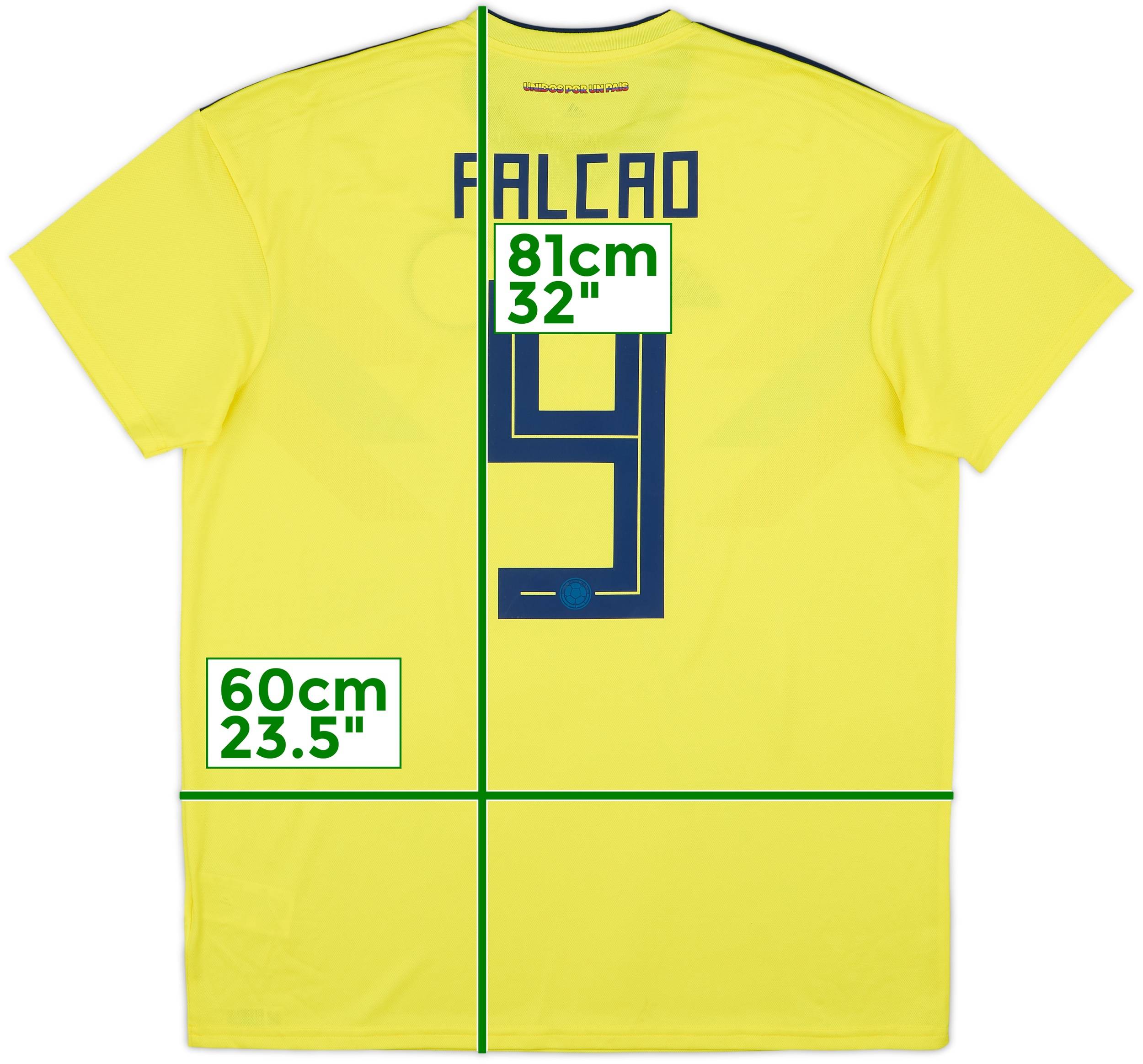 2018-19 Colombia Home Shirt Falcao #9 (XL)