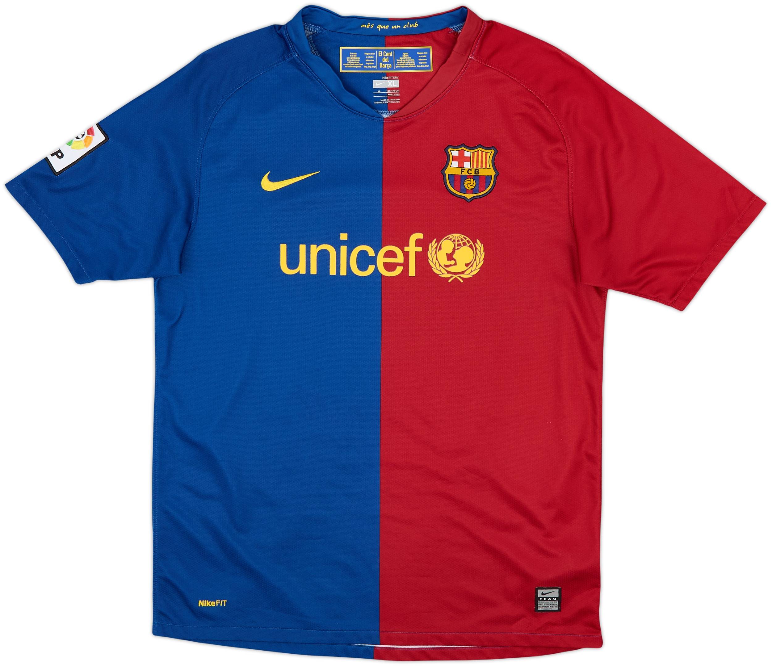 2008-09 Barcelona Home Shirt Messi #10 - 10/10 - (XL.Boys)