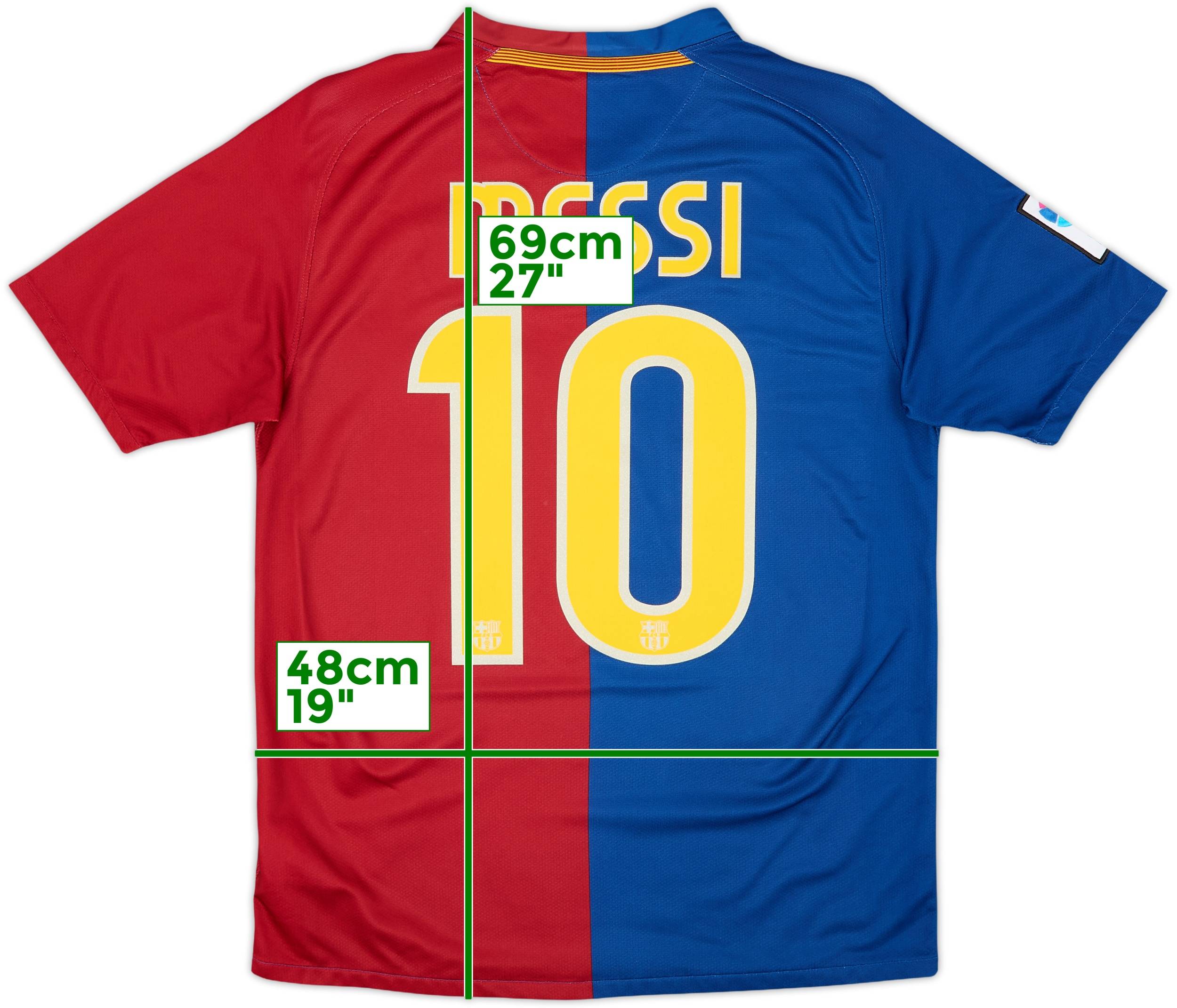 FC Barcelona Messi 2008 10 シャツ Mサイズ 2008-09 Barcelona Home Shirt Messi #10 - 10/10 - (XL.Boys)