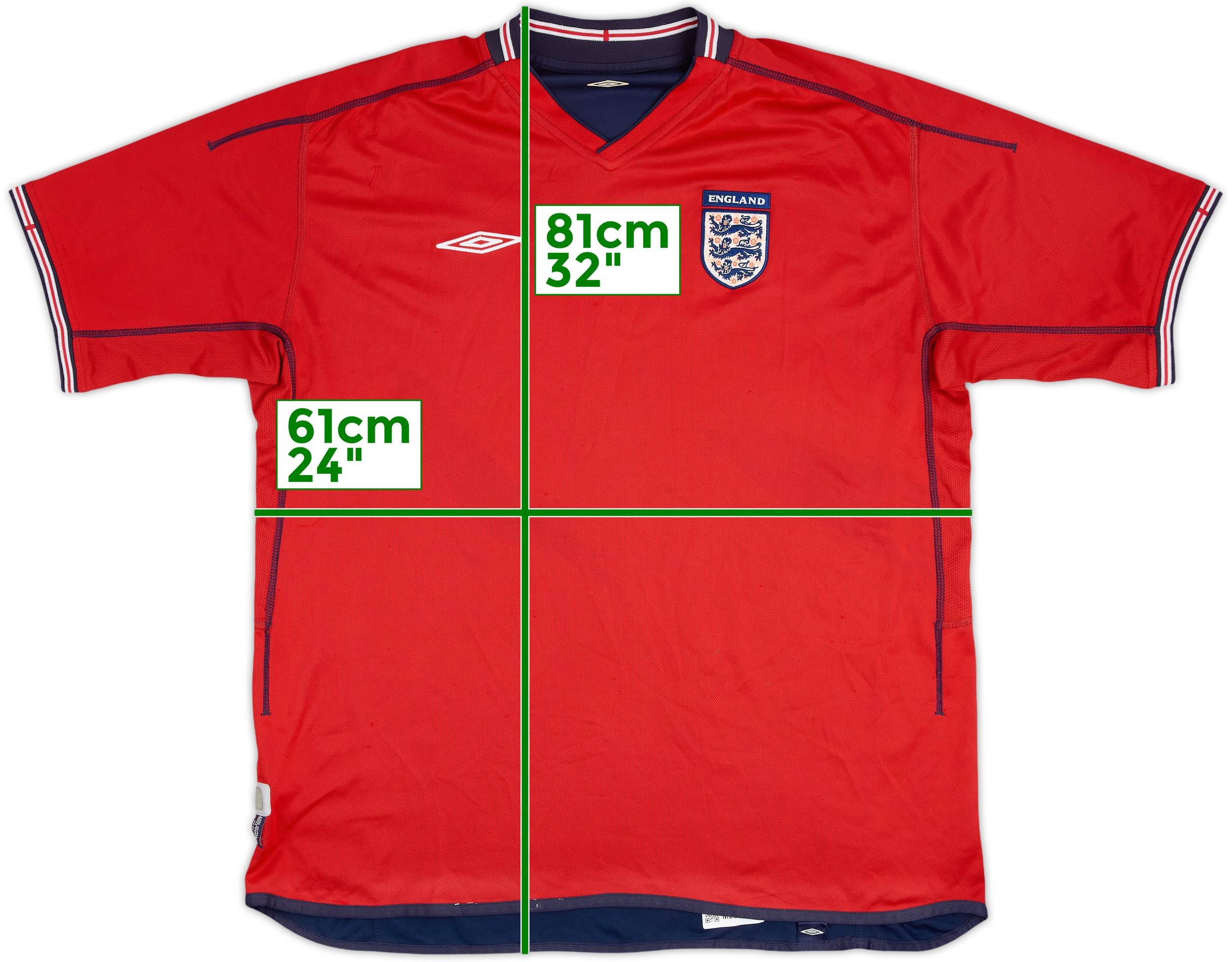 2002-04 England Away Shirt - 5/10 - (XL)